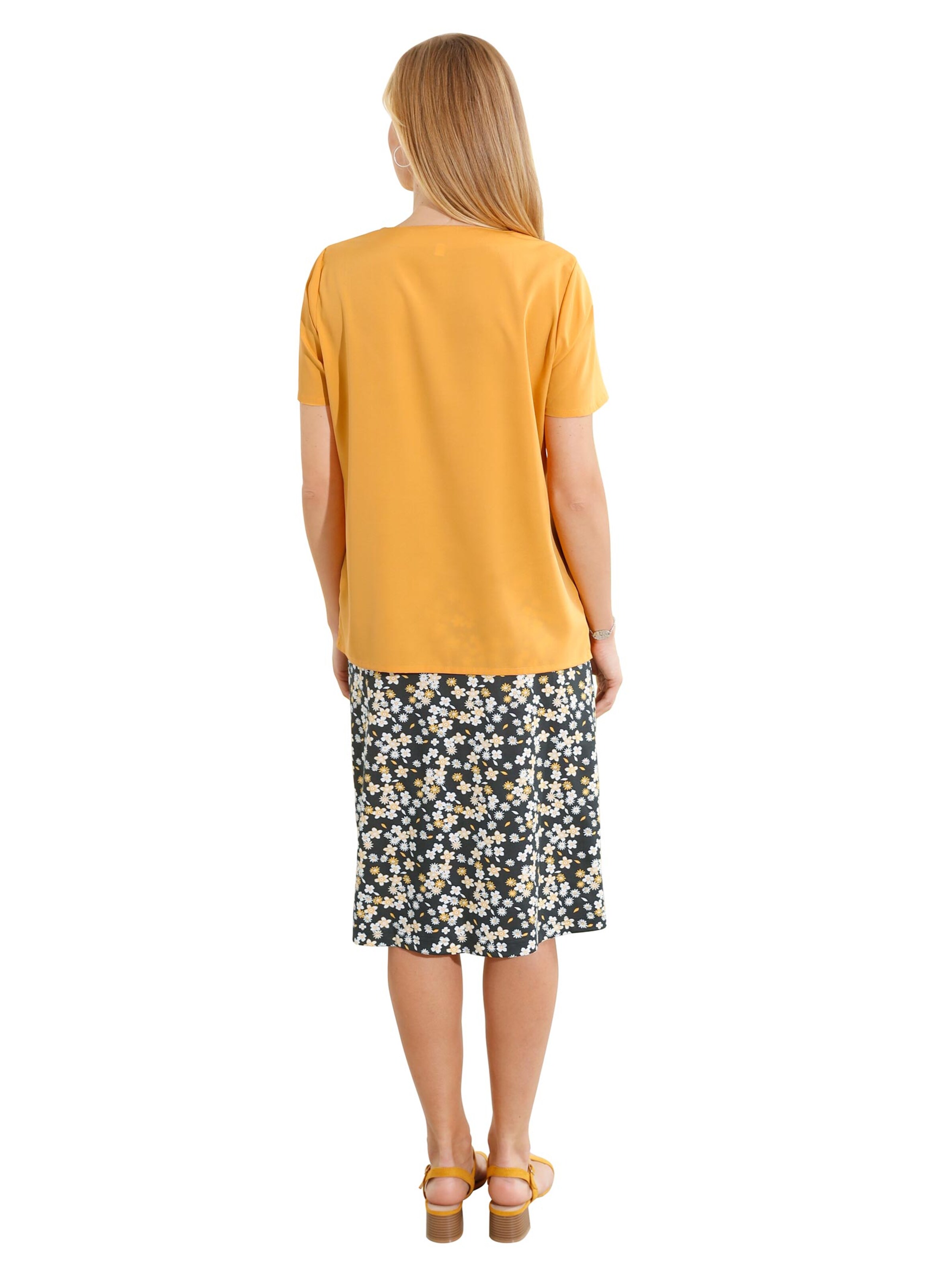 Jersey-Rock - schwarz-gemustert