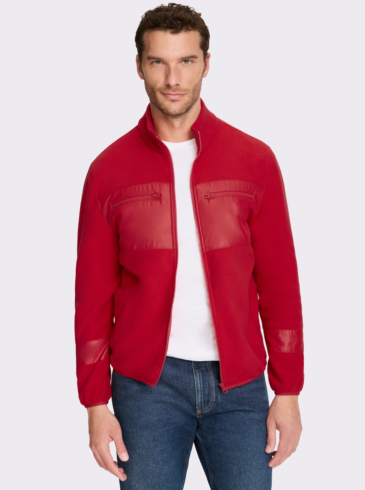 Marco Donati Fleecejacke - rot