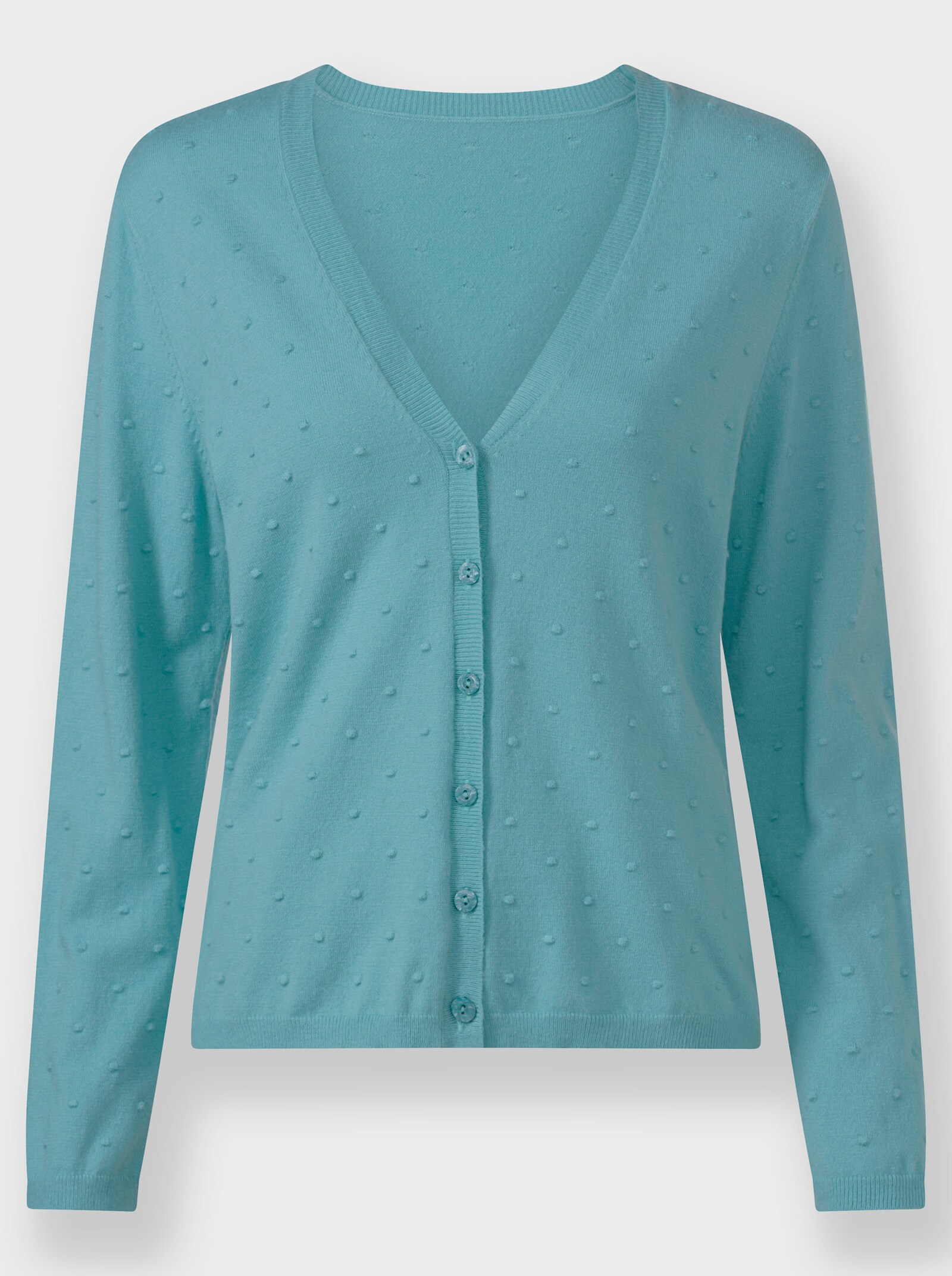 Kardigán, 3D bodky - oceánová