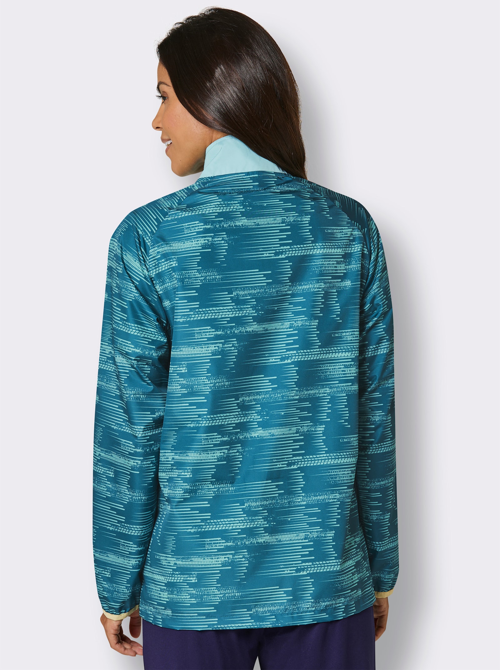 Funktionsjacke mit Reißverschluss-Brusttasche - aquapetrol