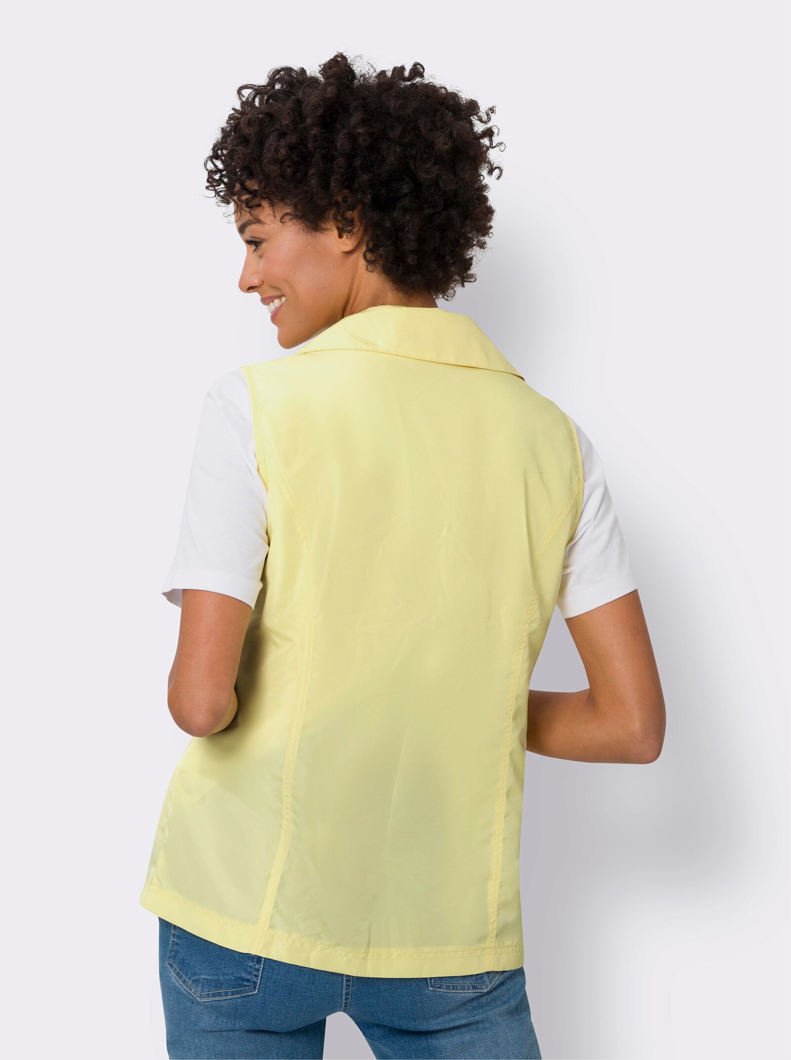 Weste mit Reißverschluss - zitrone