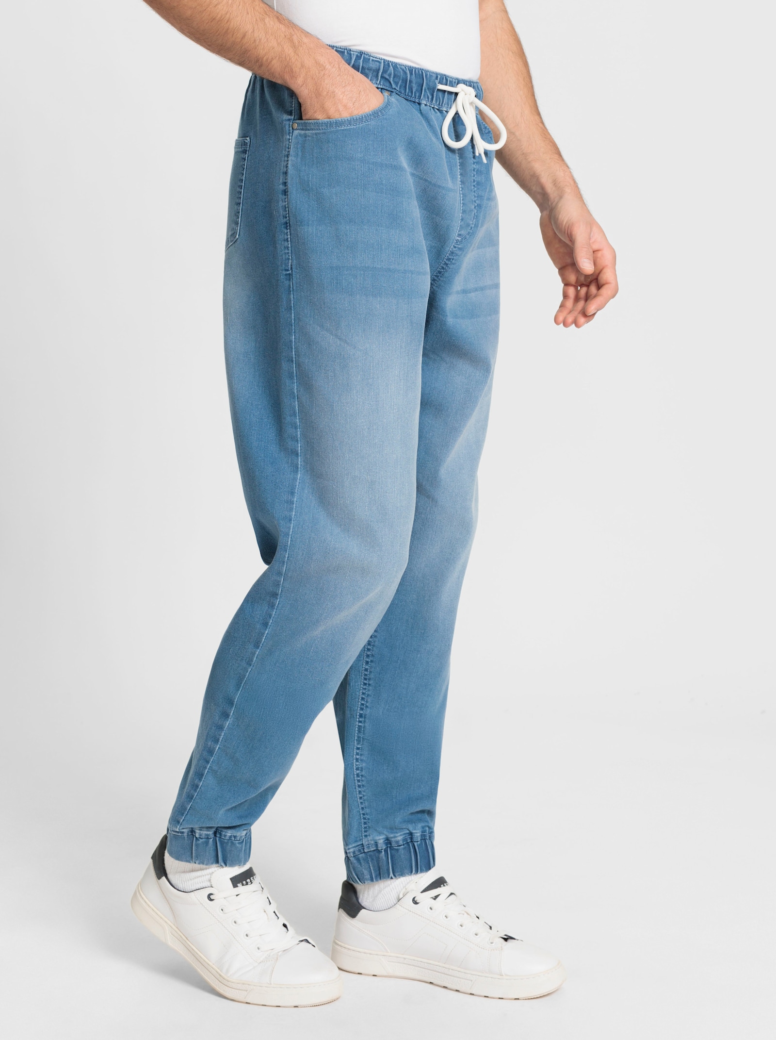 Catamaran Schlupfjeans im Doppelpack - blue-bleached + black denim