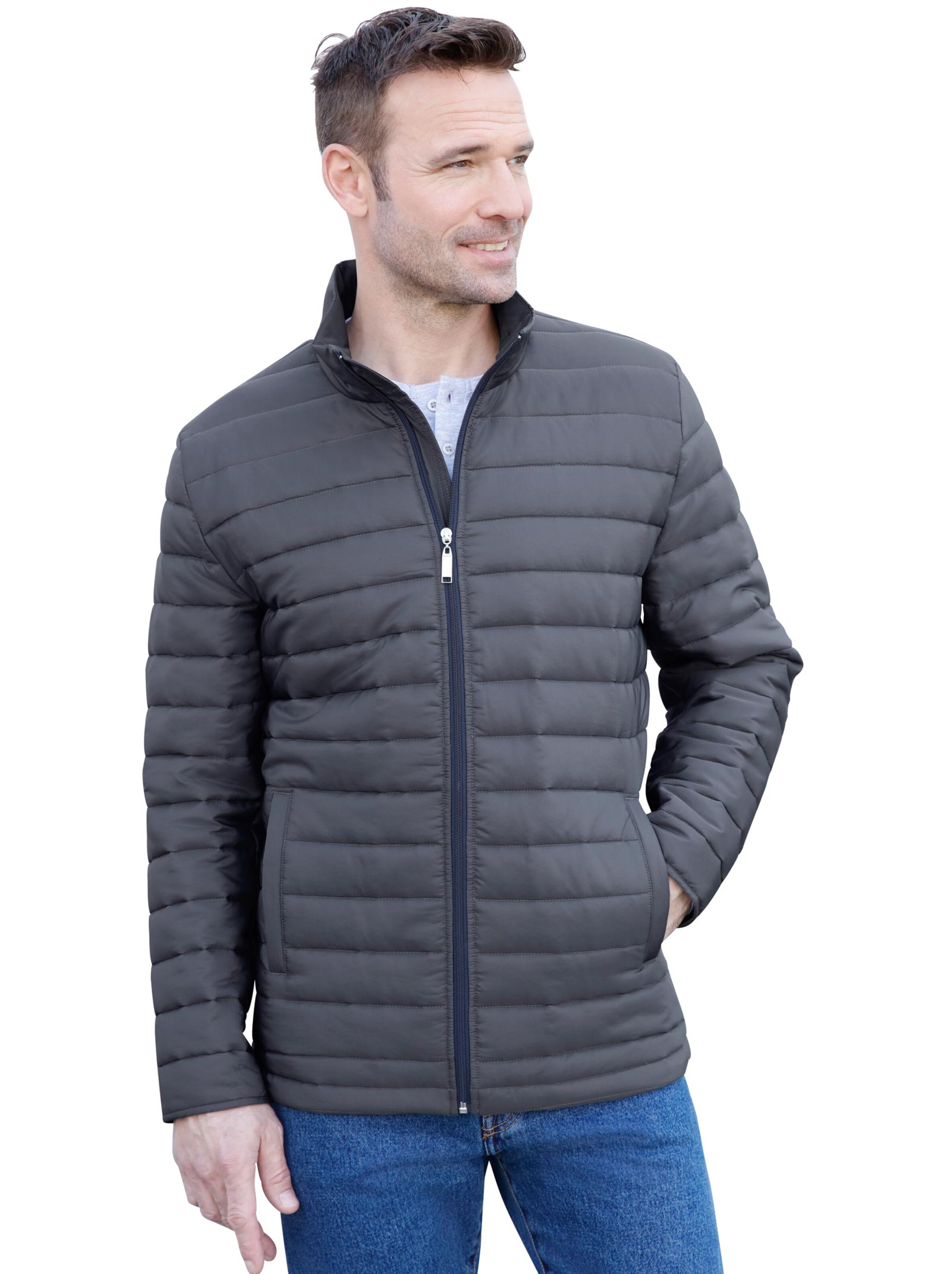 Steppjacke - anthrazit