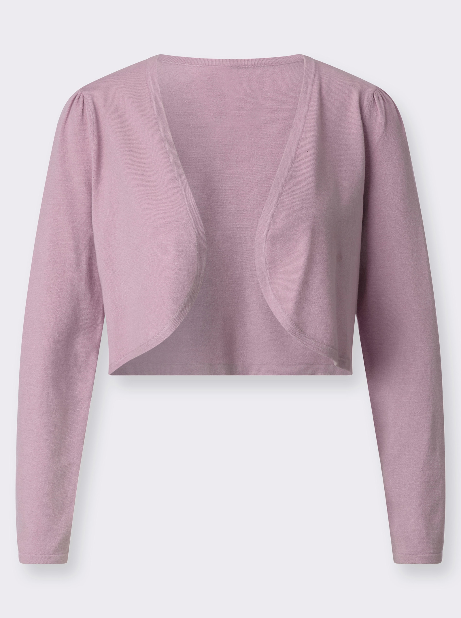 Bolero in offener Form - mauve