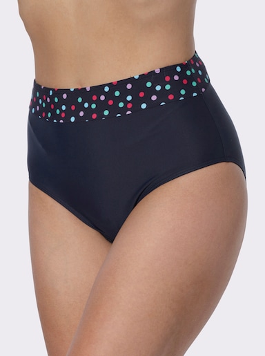 Bikinibroekje met aangestikte bies - marine