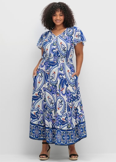 sheego by Joe Browns Maxikleid - offwhite-gemustert