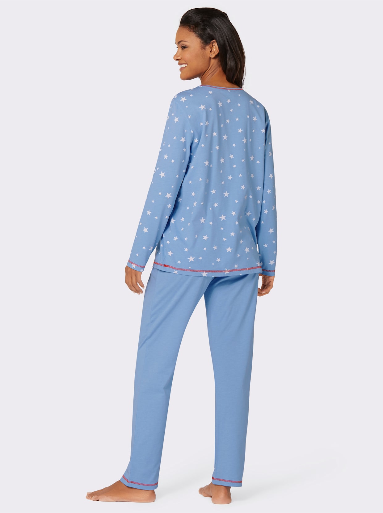 wäschepur Pyjama's - blauw geprint + blauw