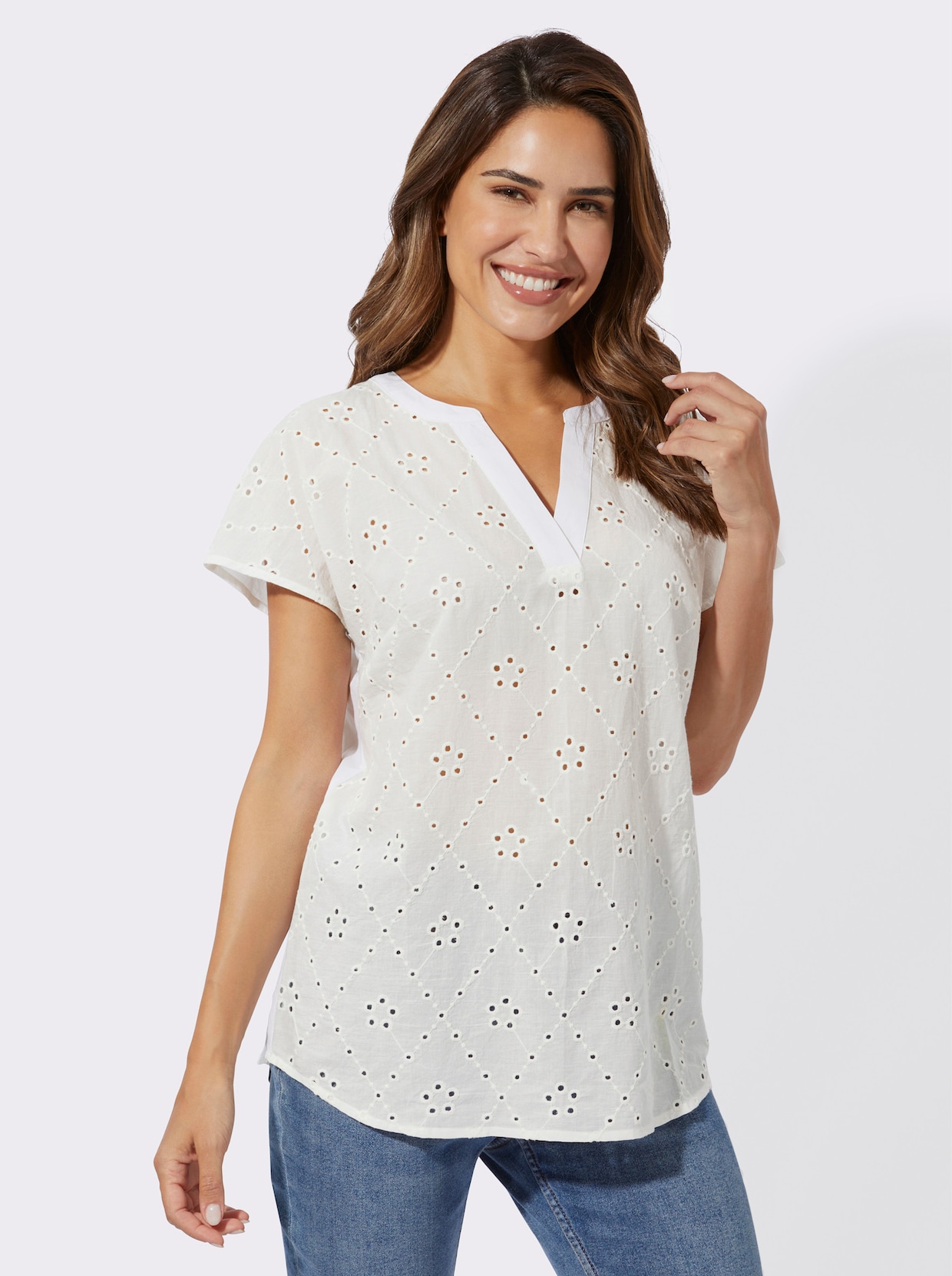 Comfortabele blouse - wit