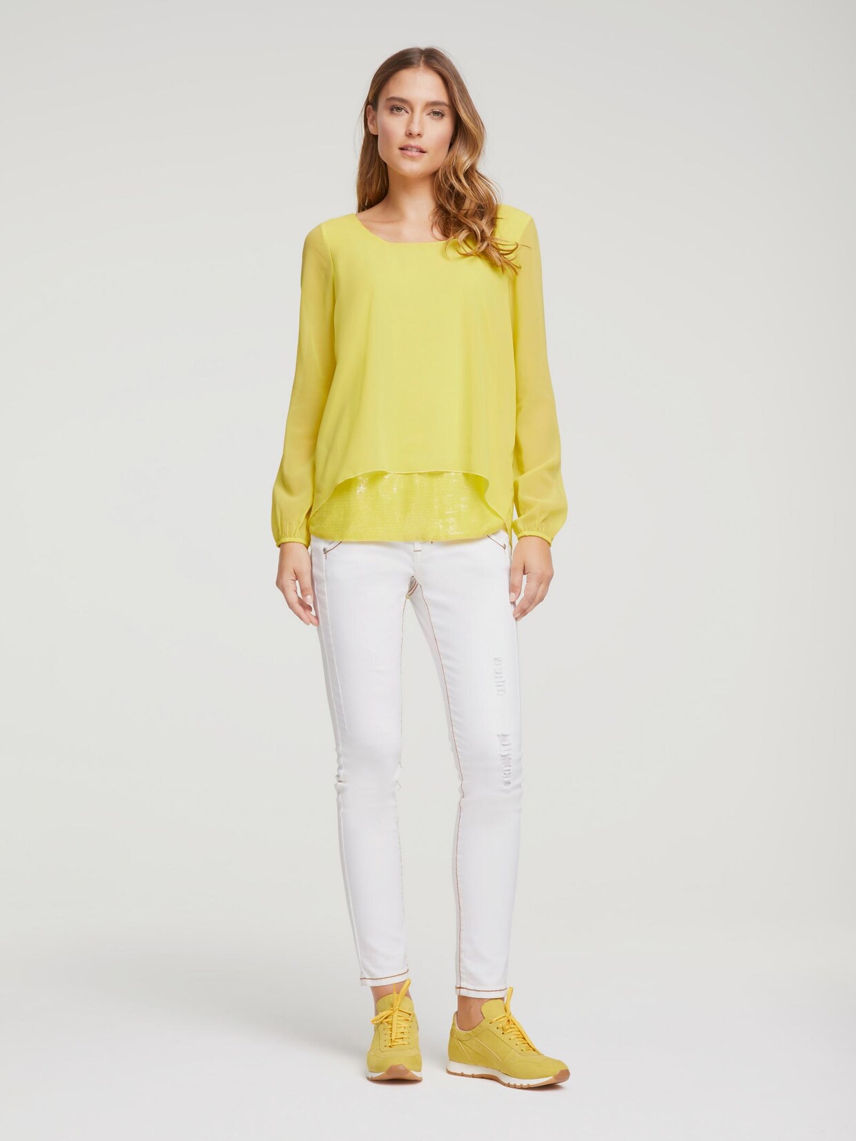 Rick Cardona Bluse - zitrone