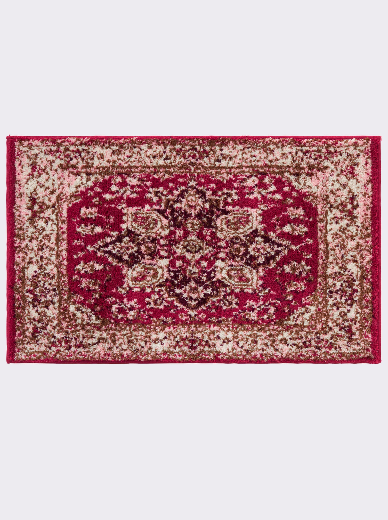 Grund Badematte - bordeaux-gemustert