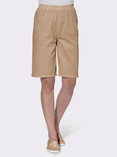 Bermudas mit Rundum-Dehnbund - beige