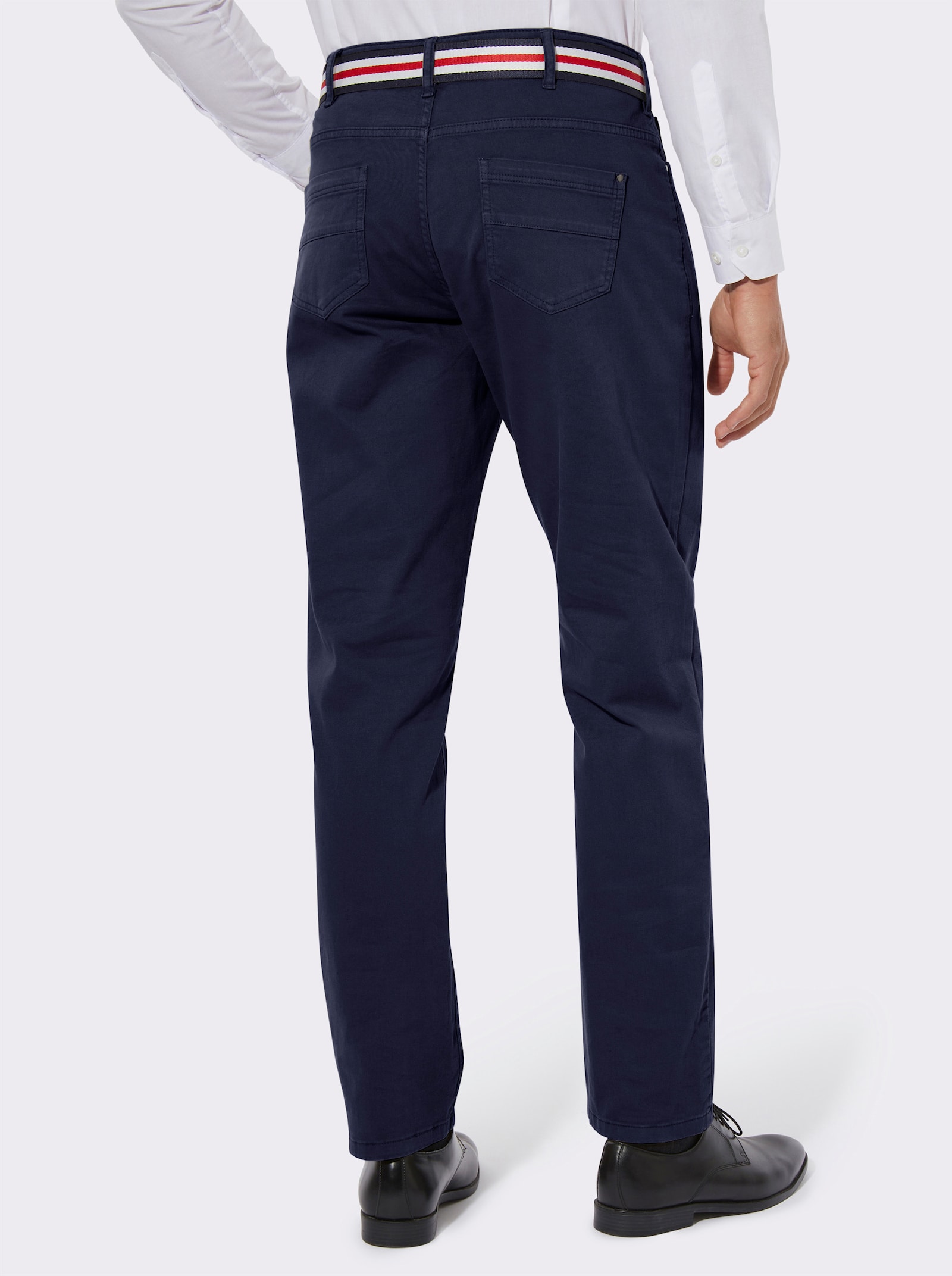 Džíny s 5 kapsami z kepru - námořnická modrá