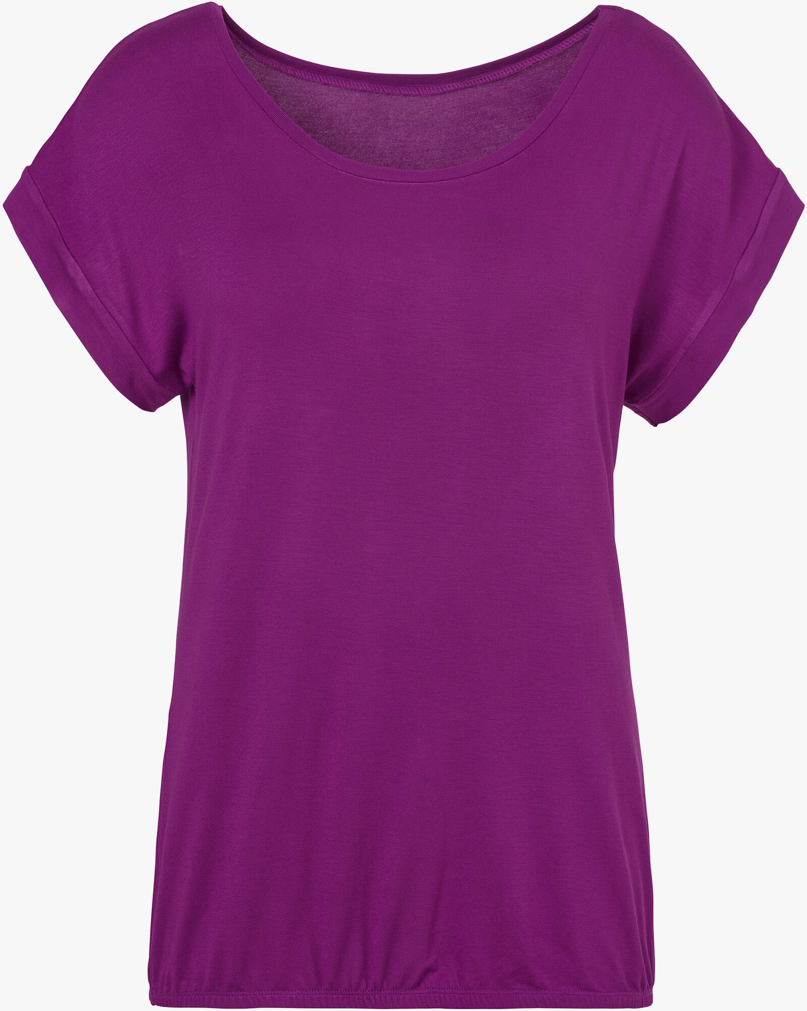 Vivance Kurzarmshirt - lila, schwarz