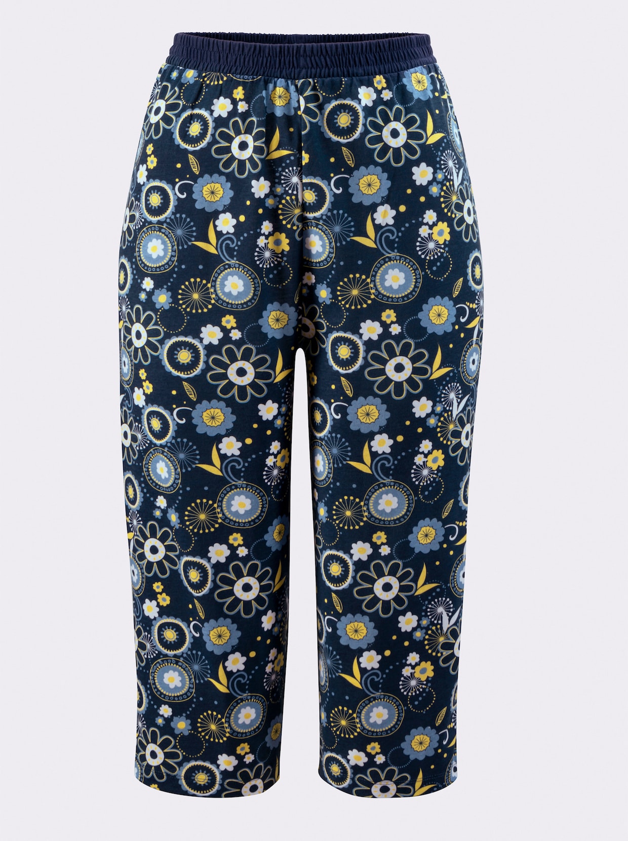 Pyžamové nohavice - tmavomodrá potlač