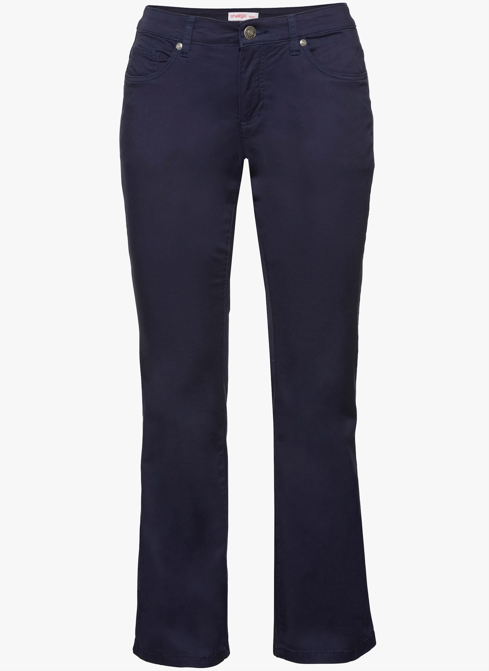 sheego Bootcuthose aus Baumwoll-Twill - marine