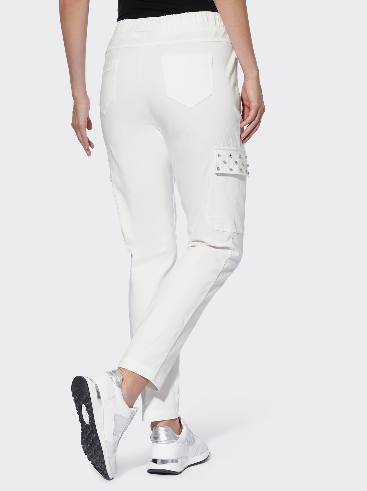 heine comfortbroek - ecru