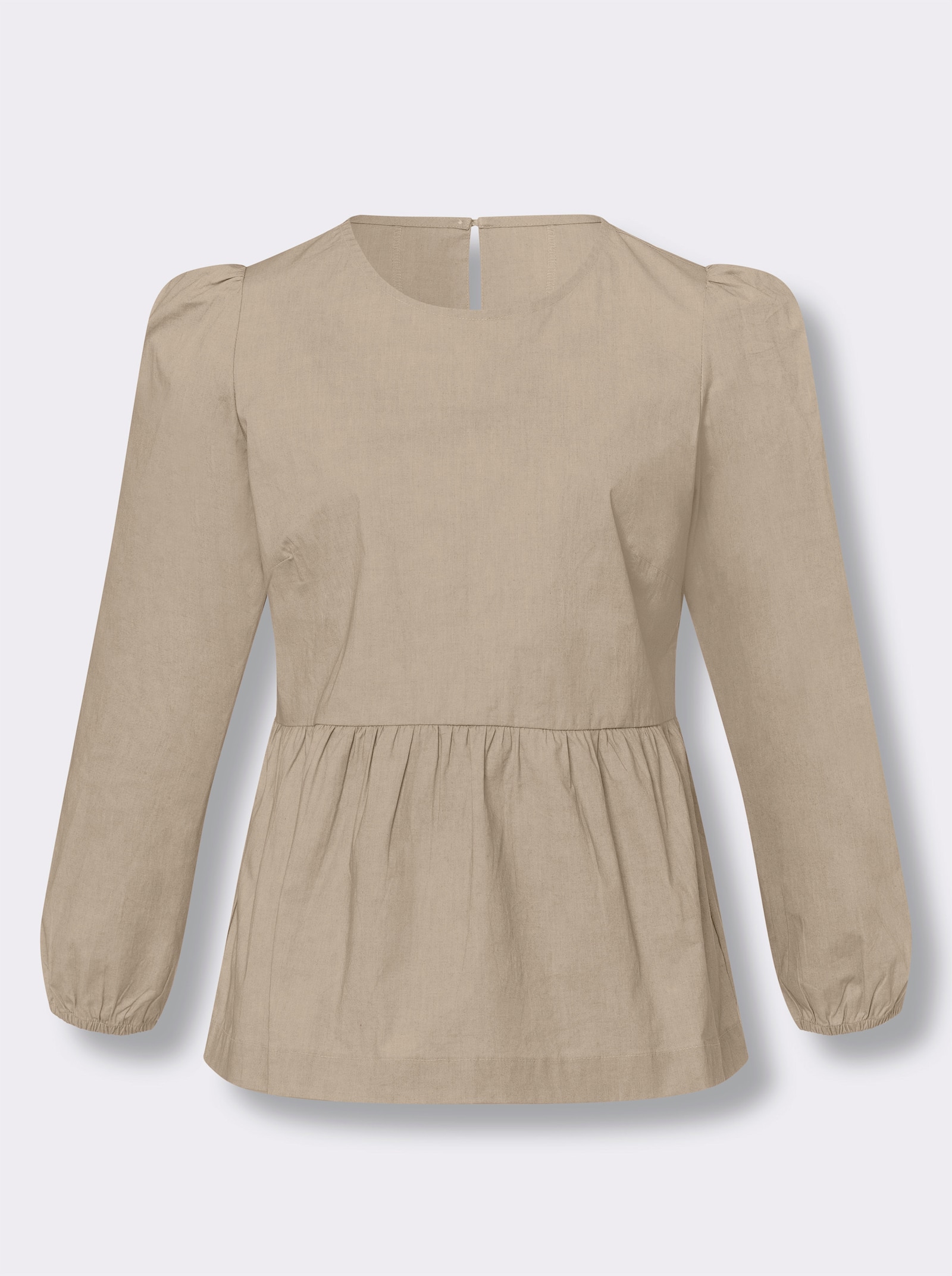 heine Schlupf-Bluse mit Ballonärmeln - beige