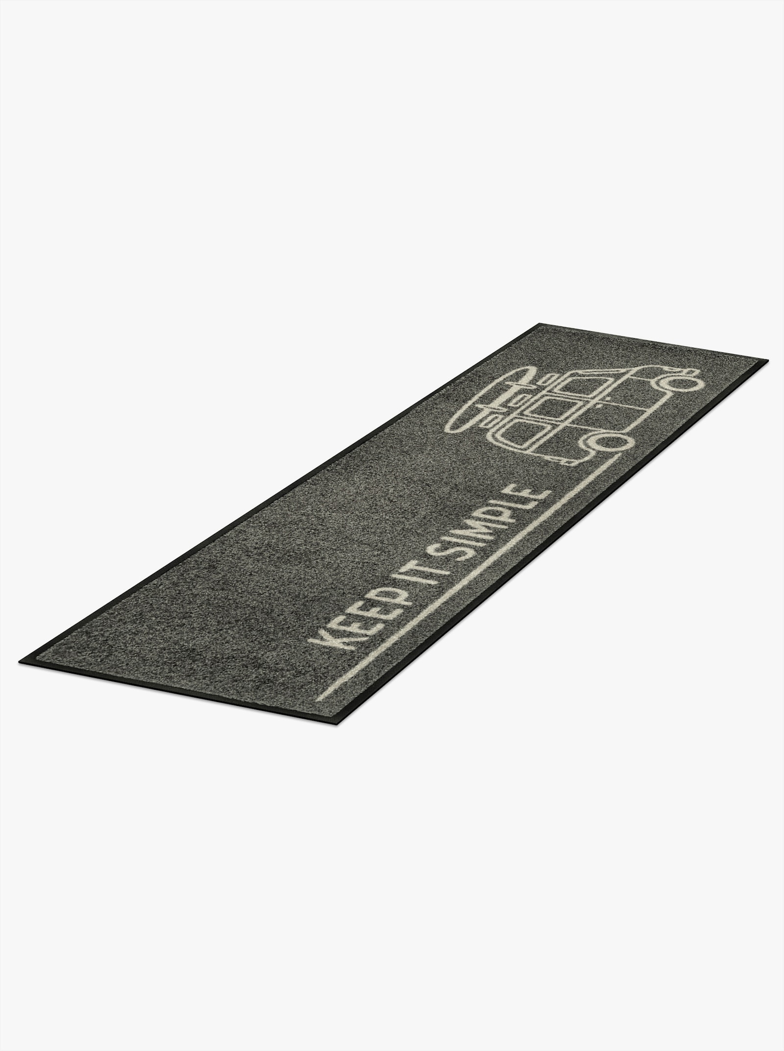 wash+dry by Kleen-Tex Fußmatte - grau