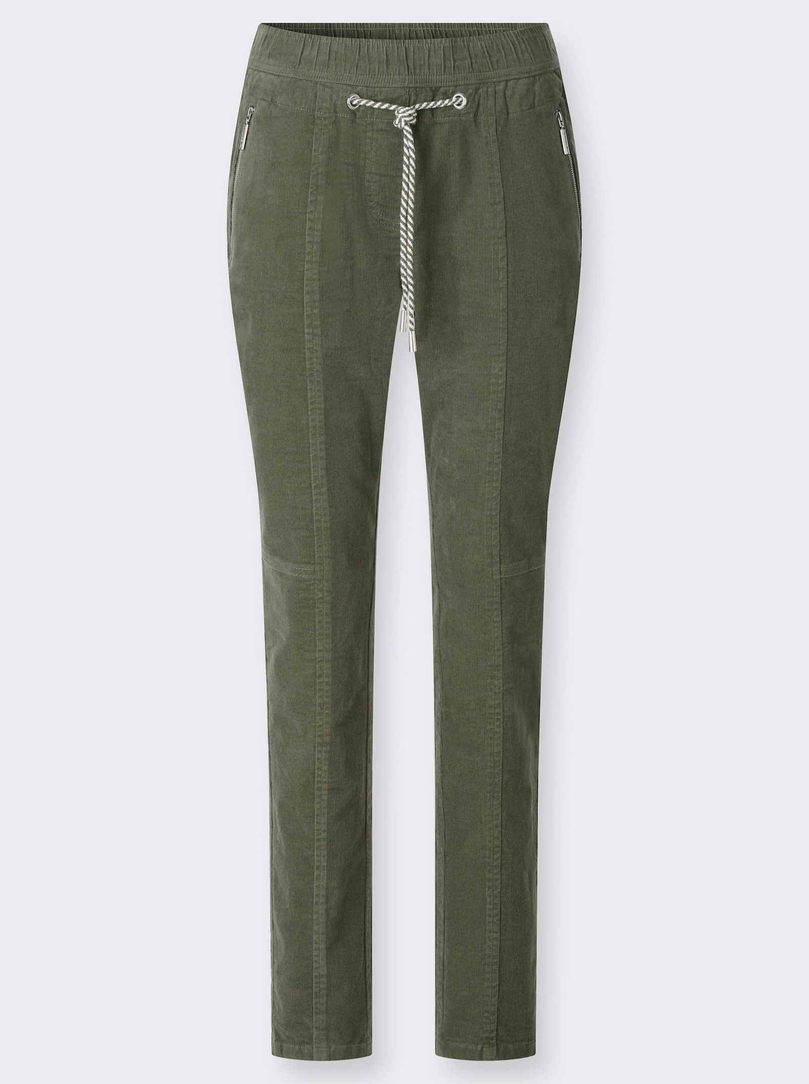  Cordhose zum Reinschlüpfen - khaki