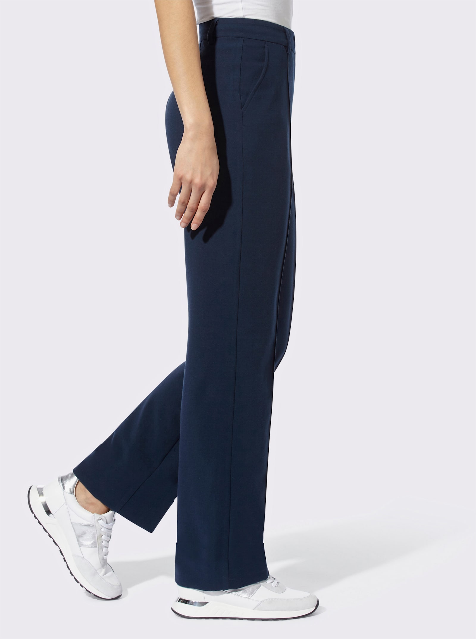 heine Hose mit imitierten Taschen hinten - marine