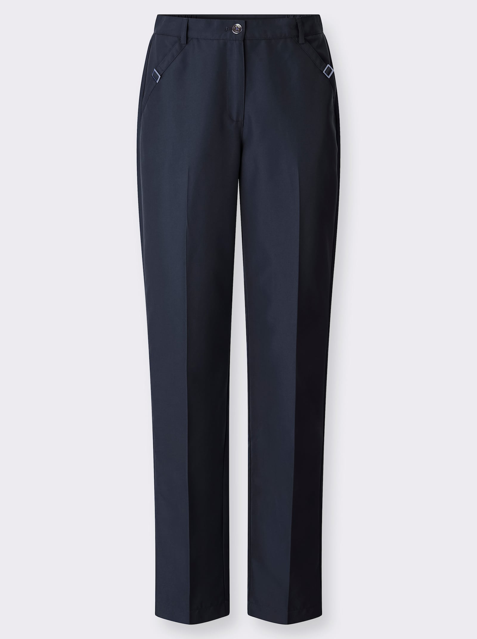 Hose mit Zierspangen - marine