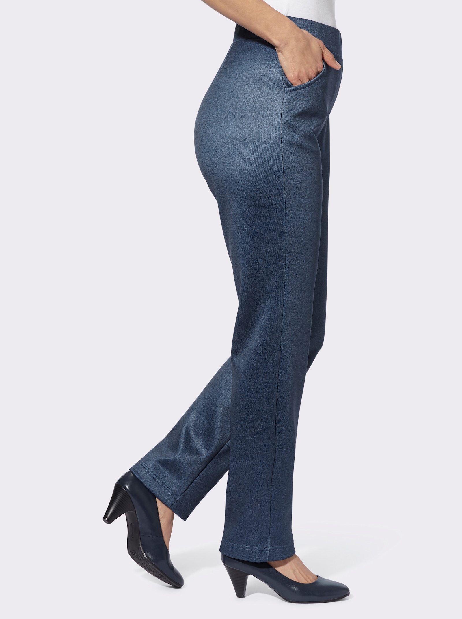 Thermobroek met fleecevoering - donkerblauw