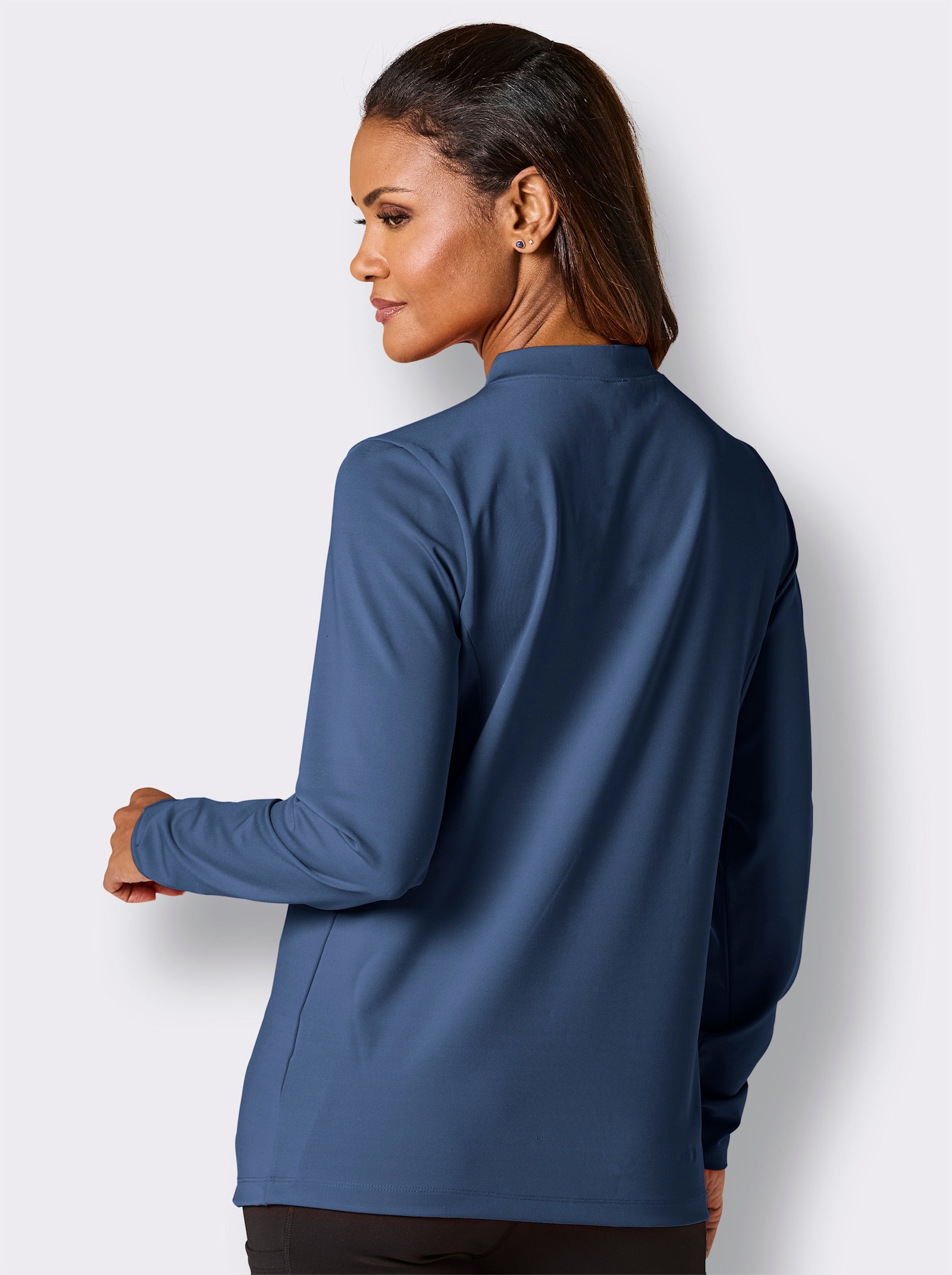 Catamaran Sports Funktionsshirt mit Daumenloch - jeansblau