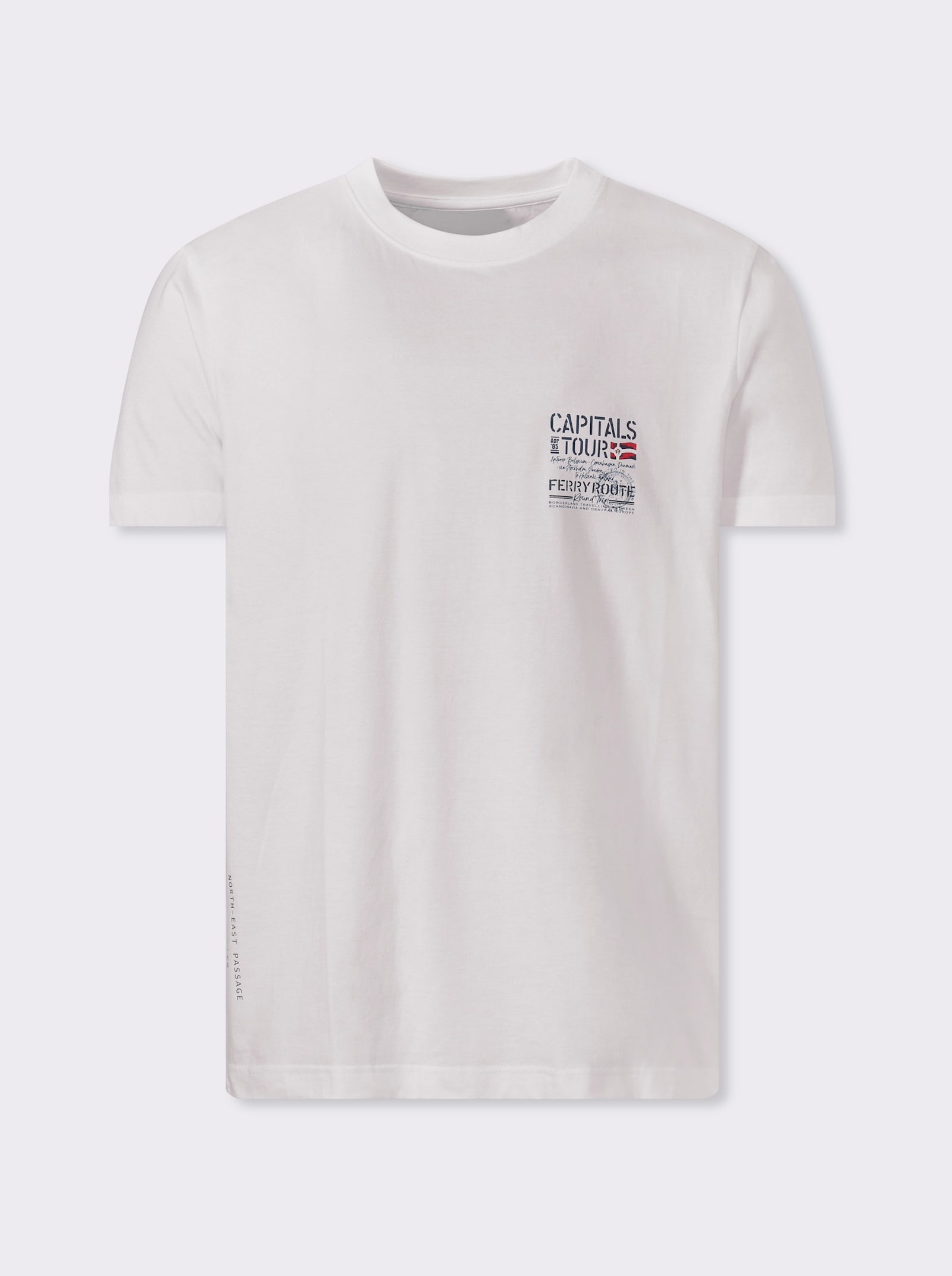 Catamaran Kurzarmshirt in Baumwoll-Qualität - weiß