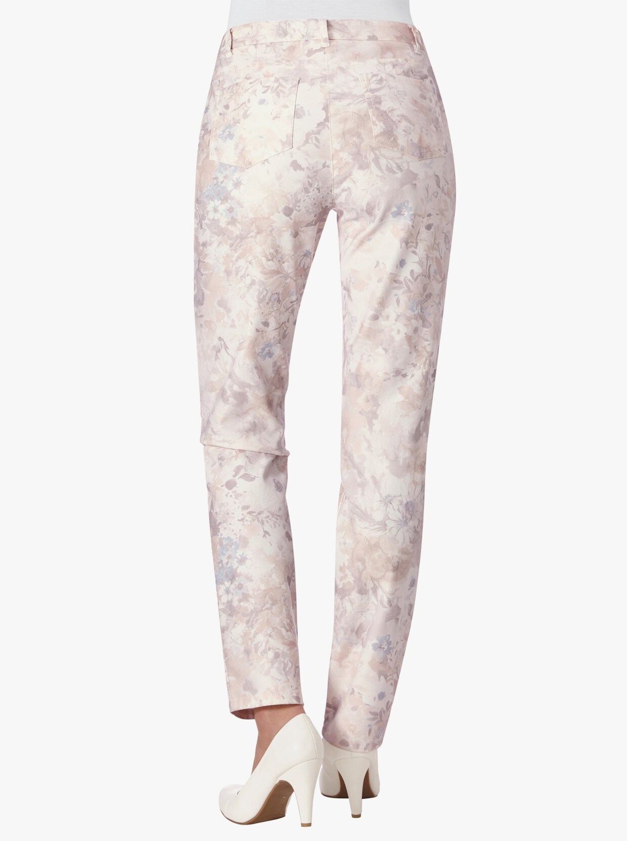 Cosma 5-pocketbroek - ecru/beige gedessineerd