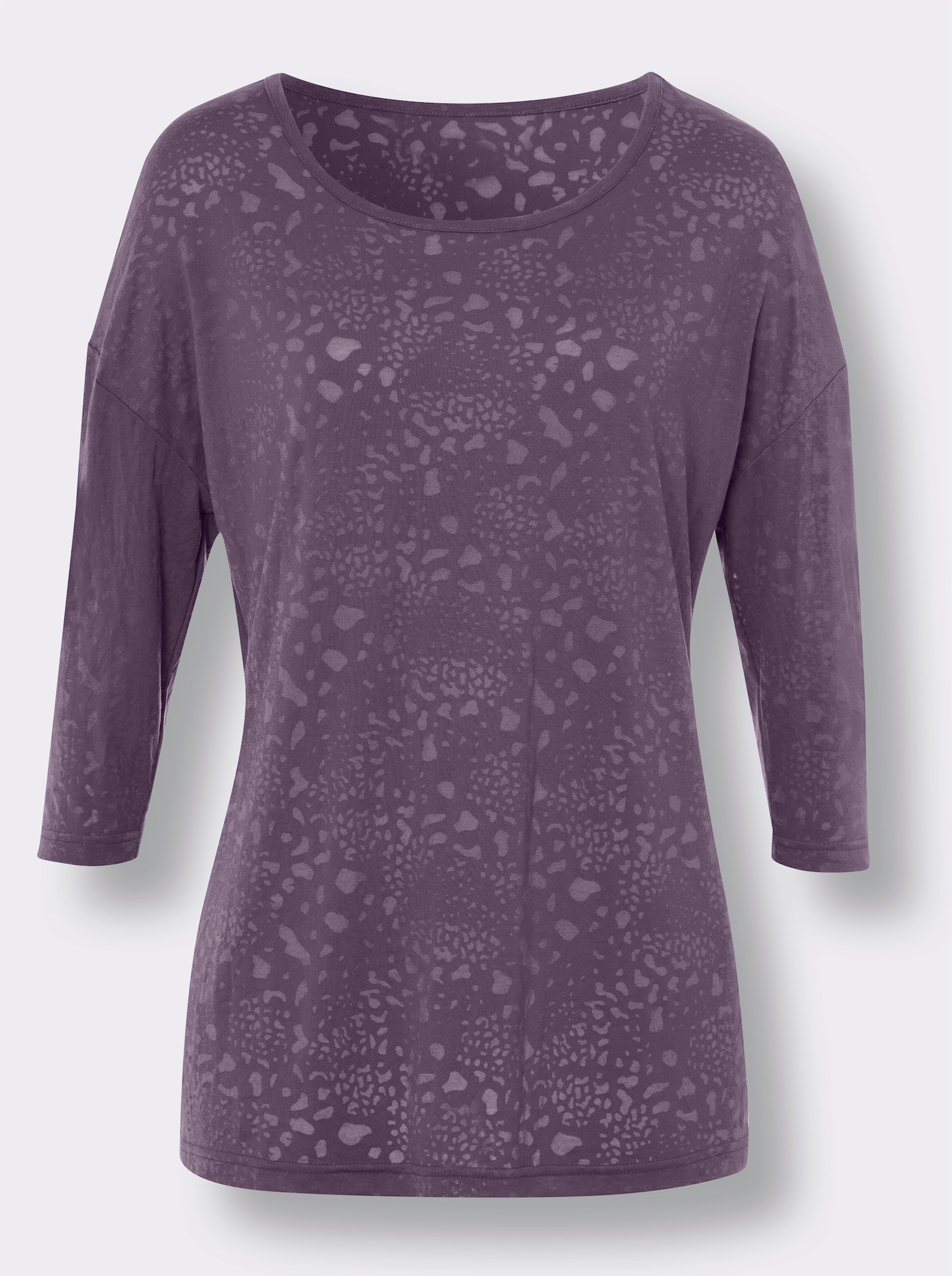2-in-1-Shirt mit passendem Top - feige + mauve