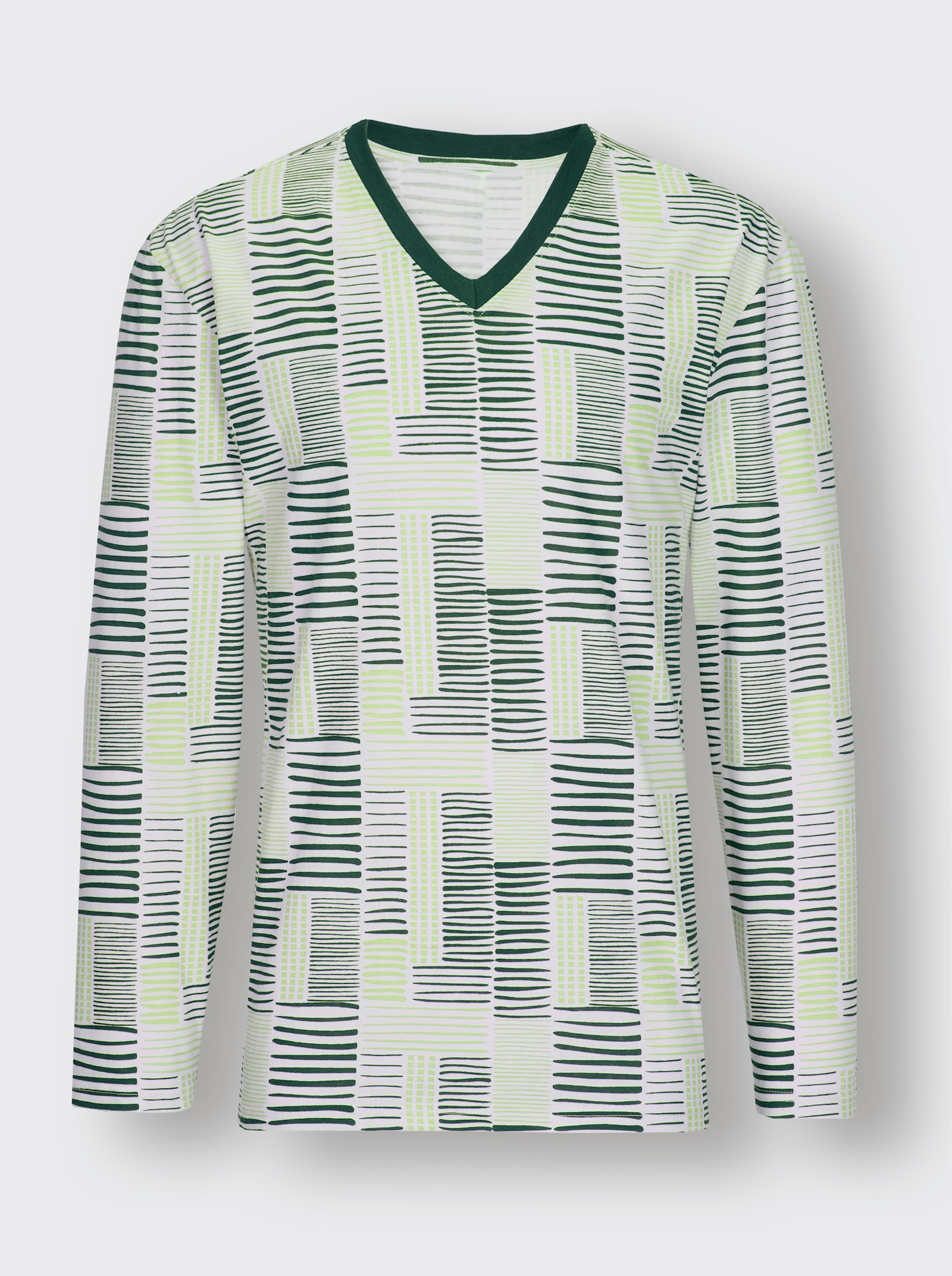 wäschepur men Schlafanzüge - ecru-dunkelblau + ecru-petrol