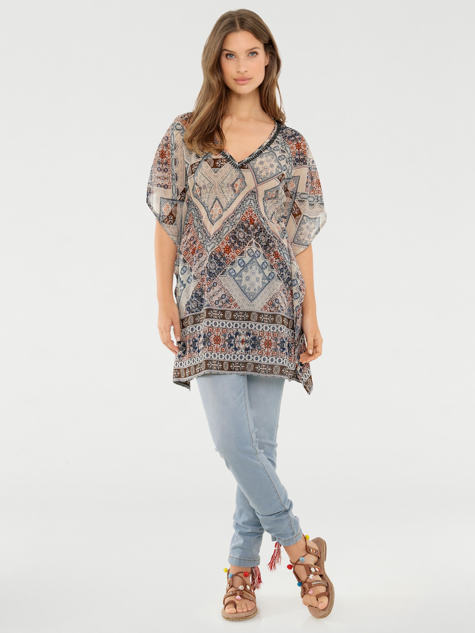 heine Jeansleggings in Used-Optik - bleached