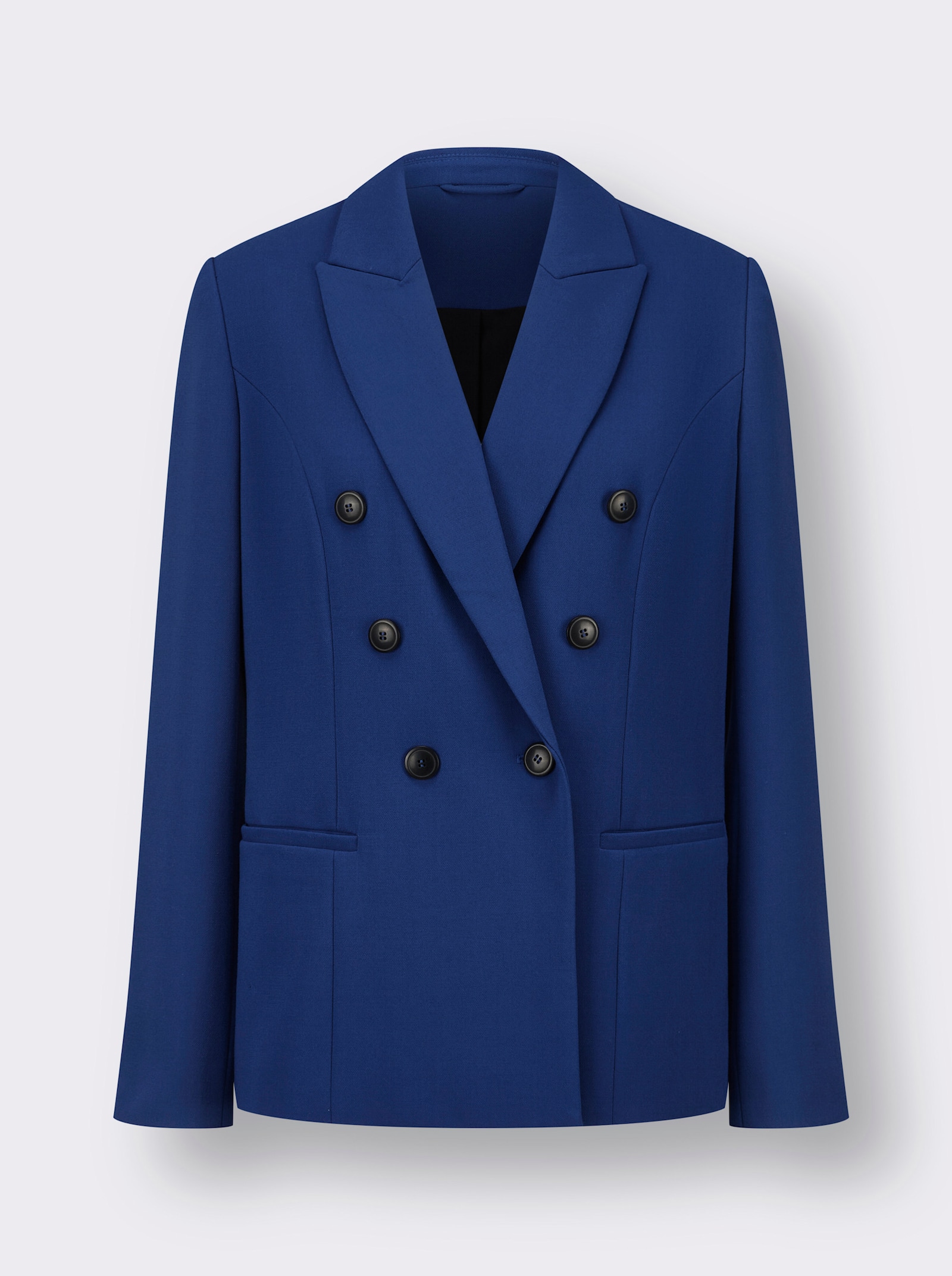 Blazer in Doppelreiher-Optik - royalblau
