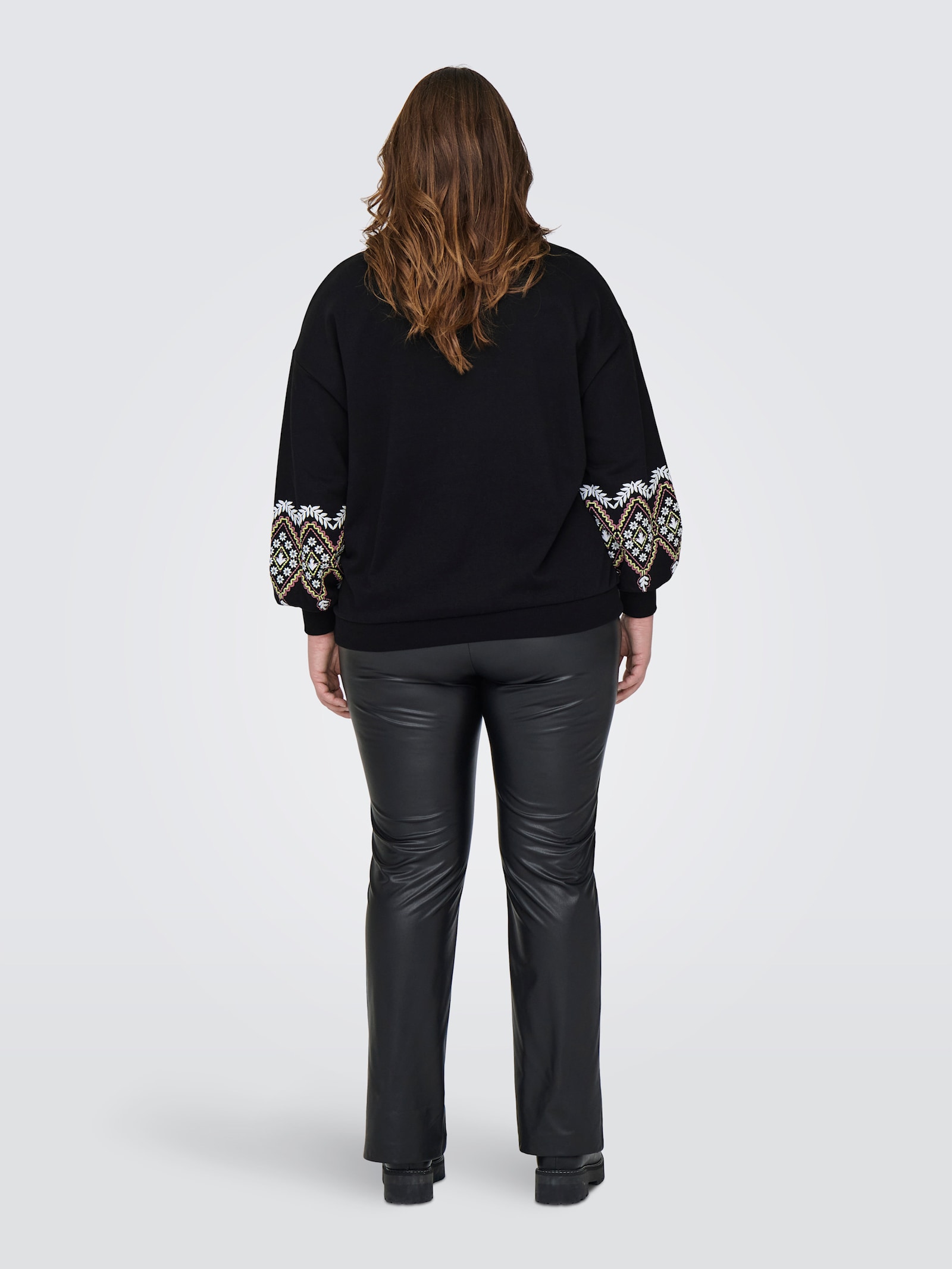 ONLY CARMAKOMA Sweatshirt - black print:ethnic