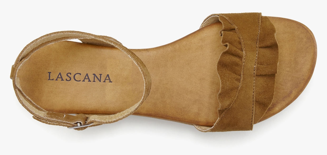 LASCANA slipper - camelkleuren