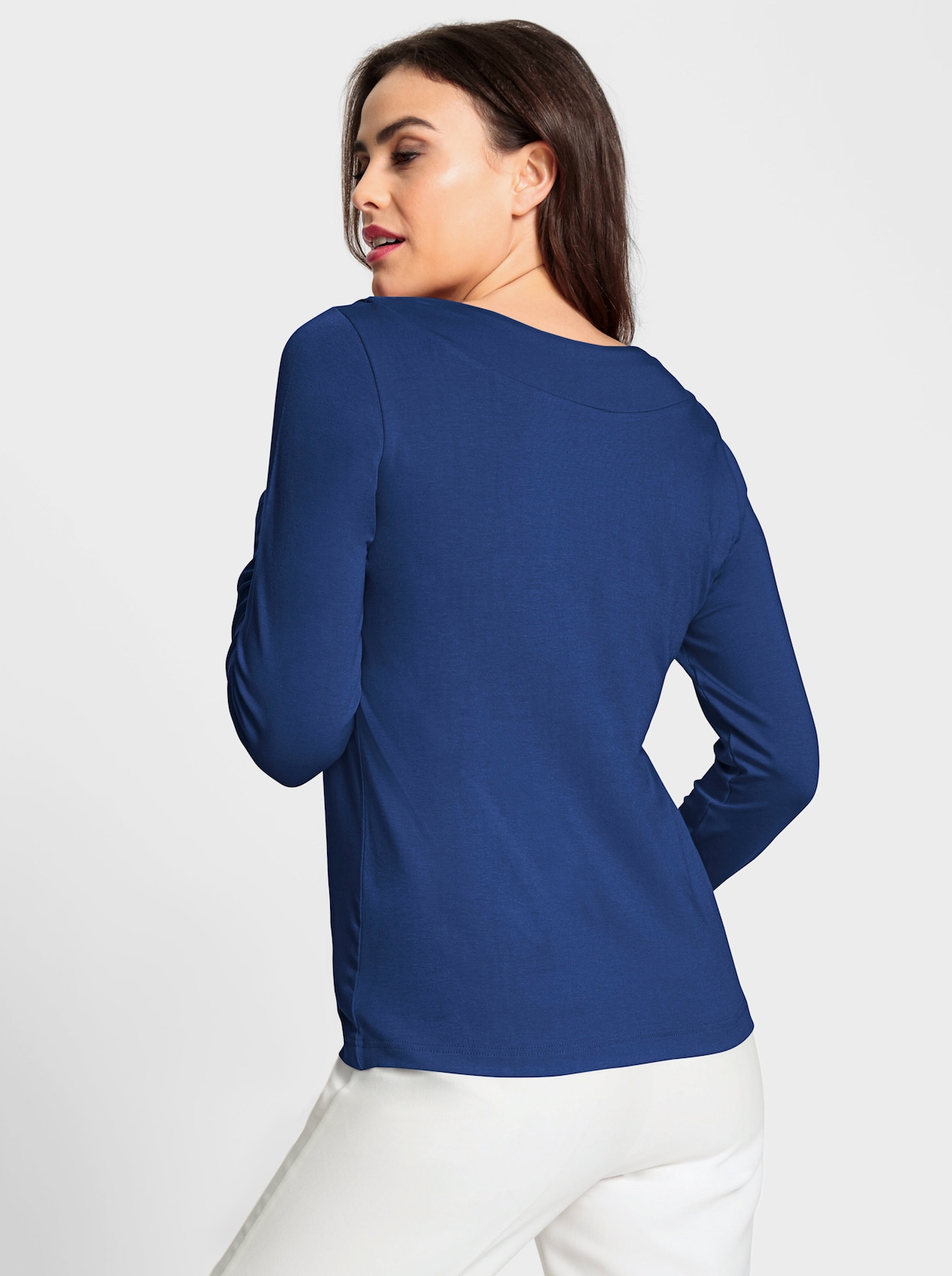 heine Shirt met lange mouwen - koningsblauw