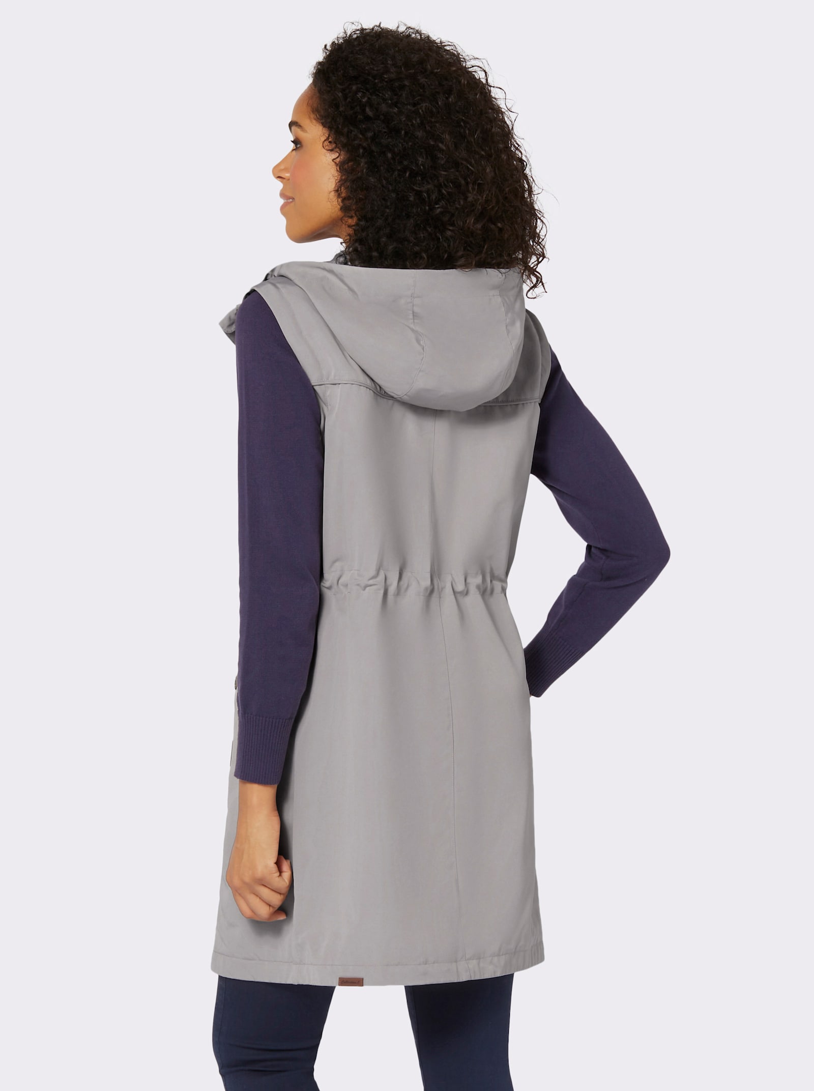 2-in-1-Jacke mit abzippbaren Ärmeln - steingrau