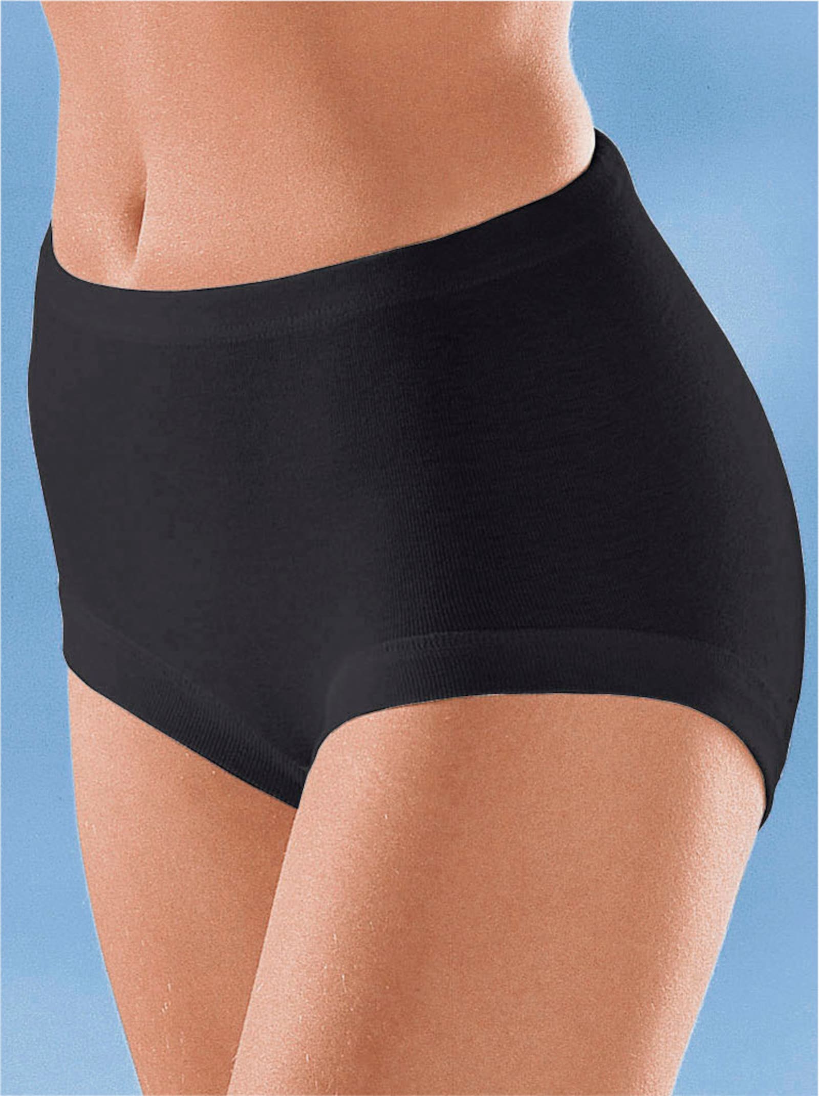 conta Höga trosor med knapphål i linningen - svart