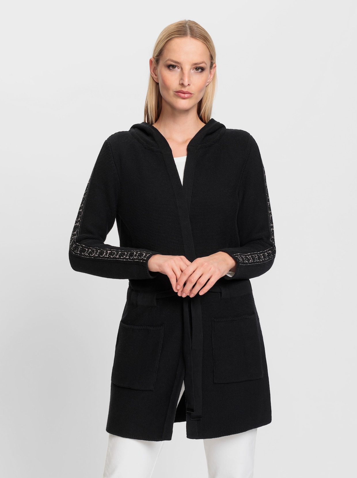 heine veste en tricot - noir