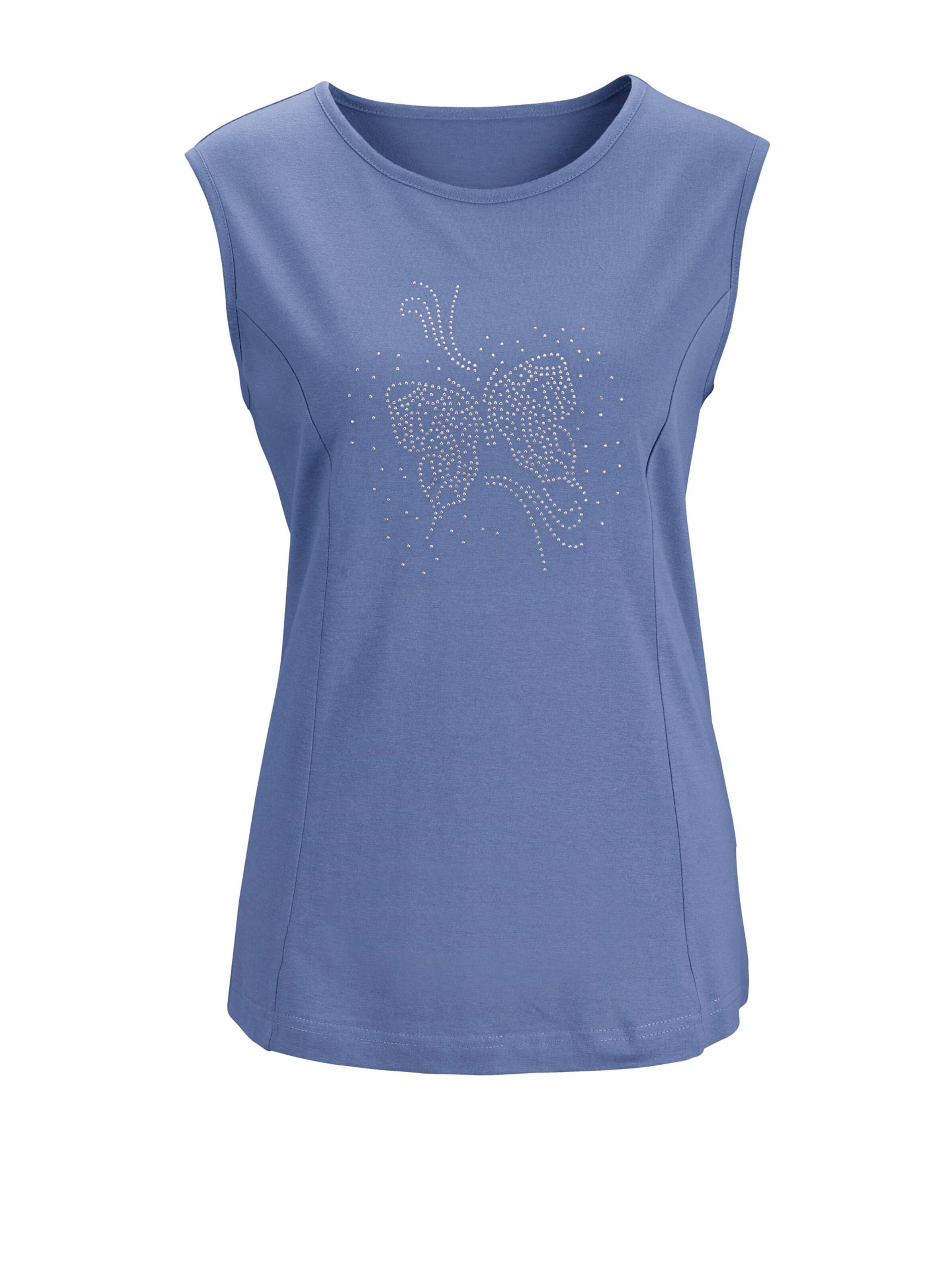 Shirttop - jeansblau