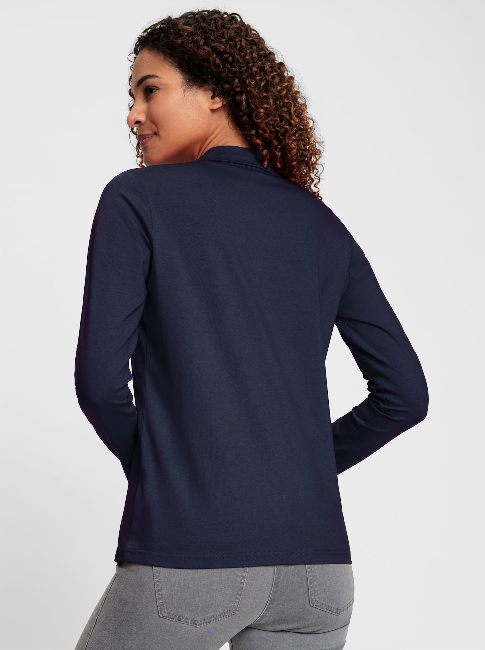 Poloshirt aus Baumwoll-Qualität - marine