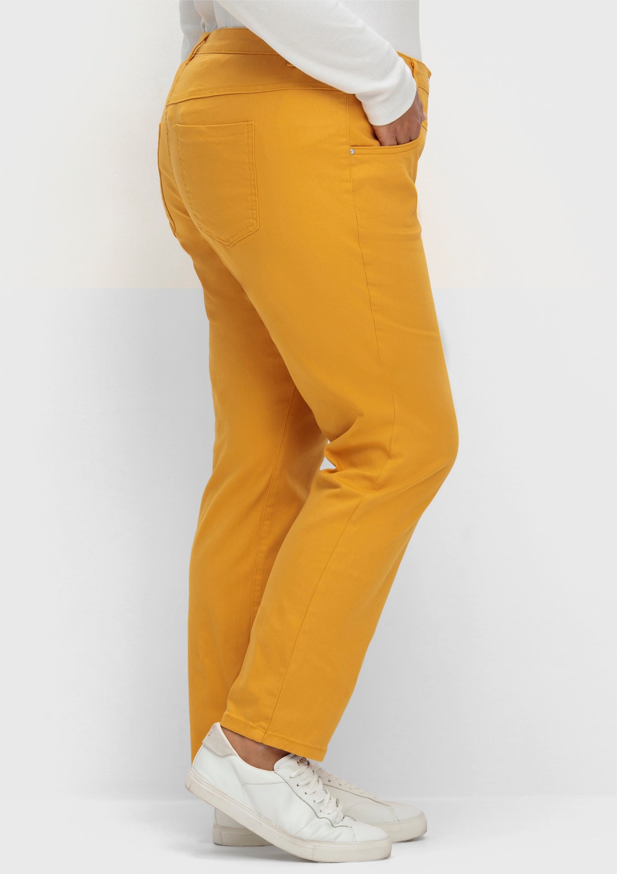 Stretch-Hose - ocker