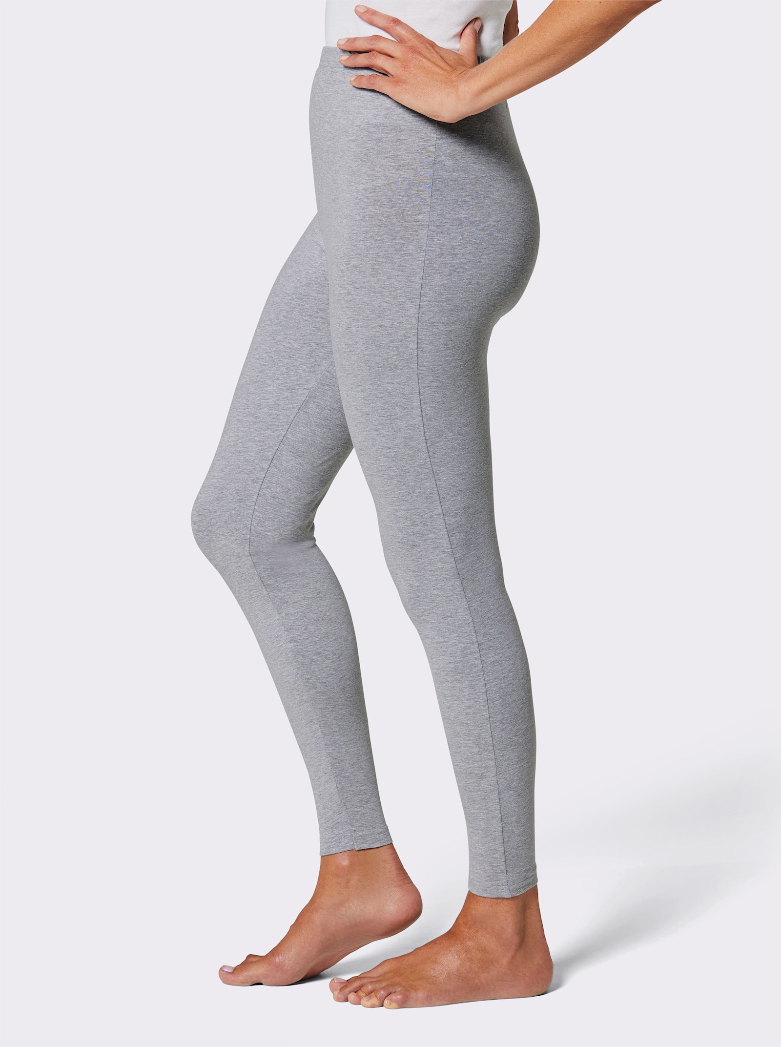 feel good Leggings - grau-meliert