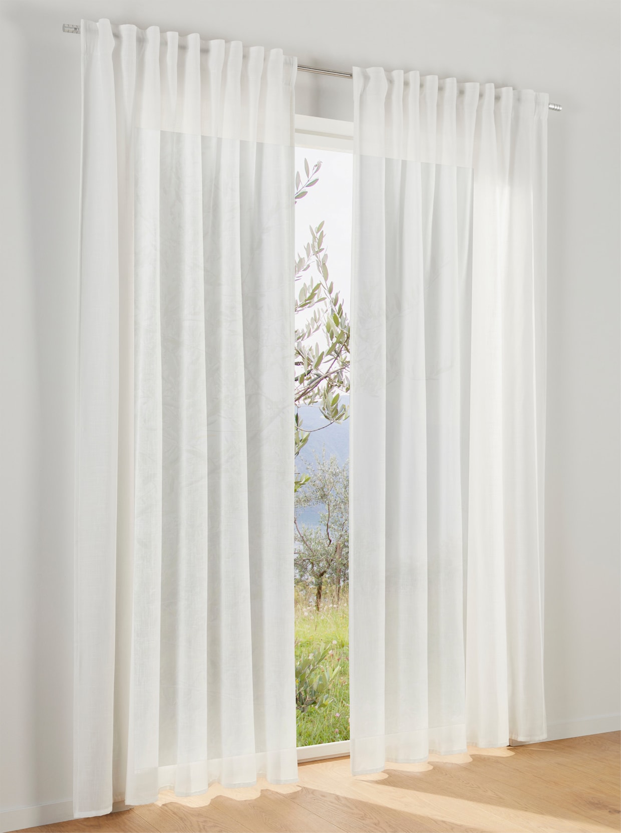 heine home Decoratieve vitrage - wolwit