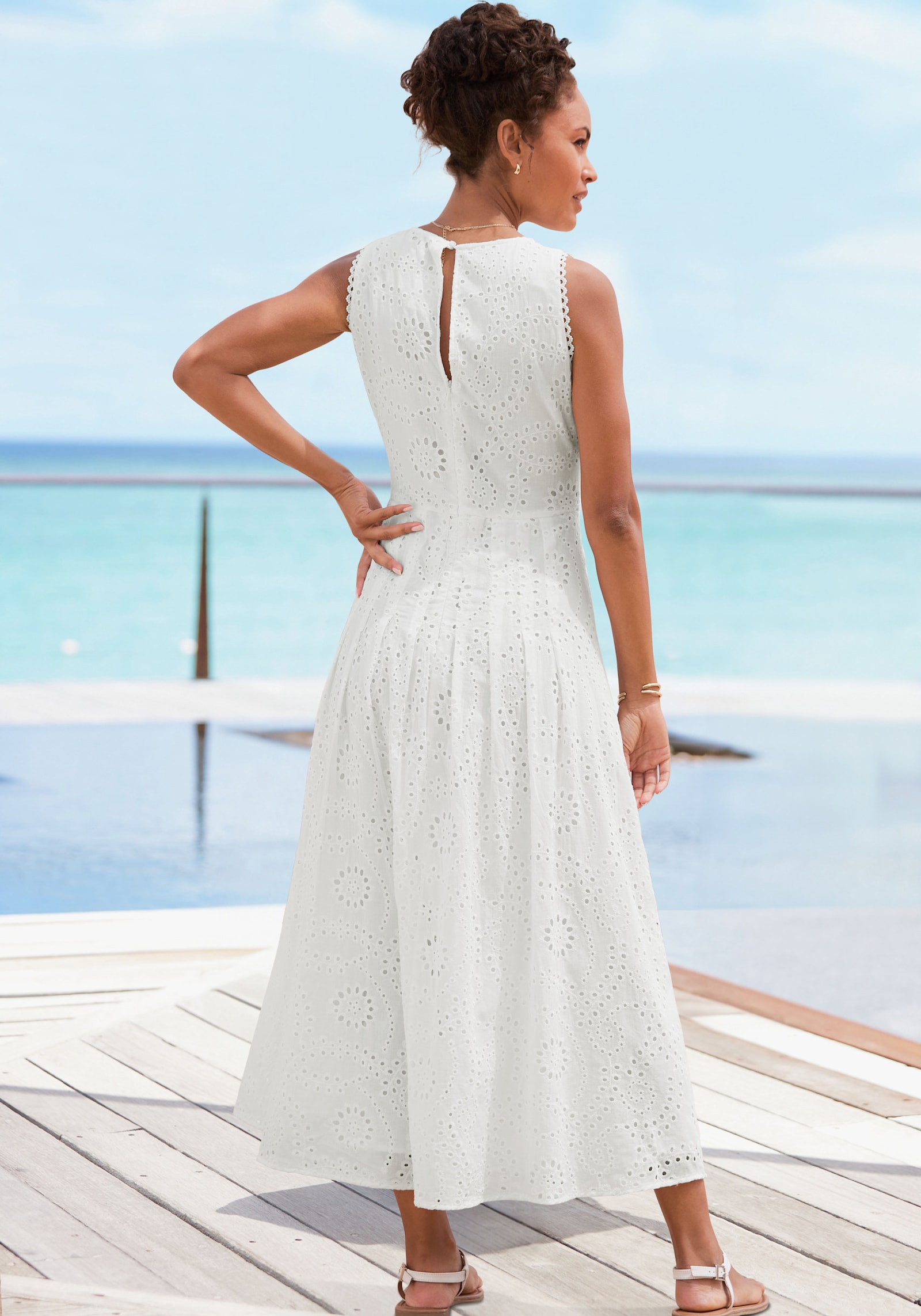 Buffalo Robe en dentelle - blanc