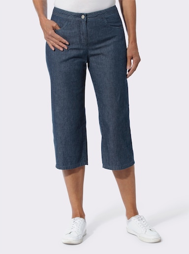 Caprijeans - blue-stone-washed