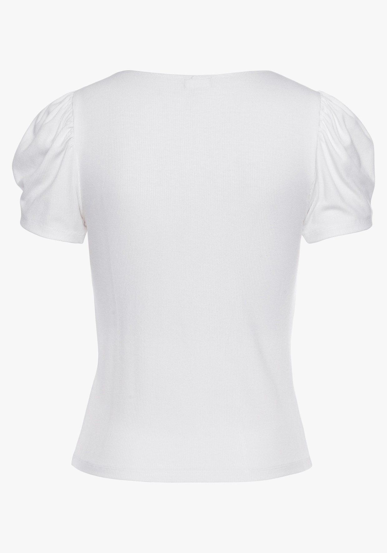 LASCANA Shirt met korte mouwen - wit