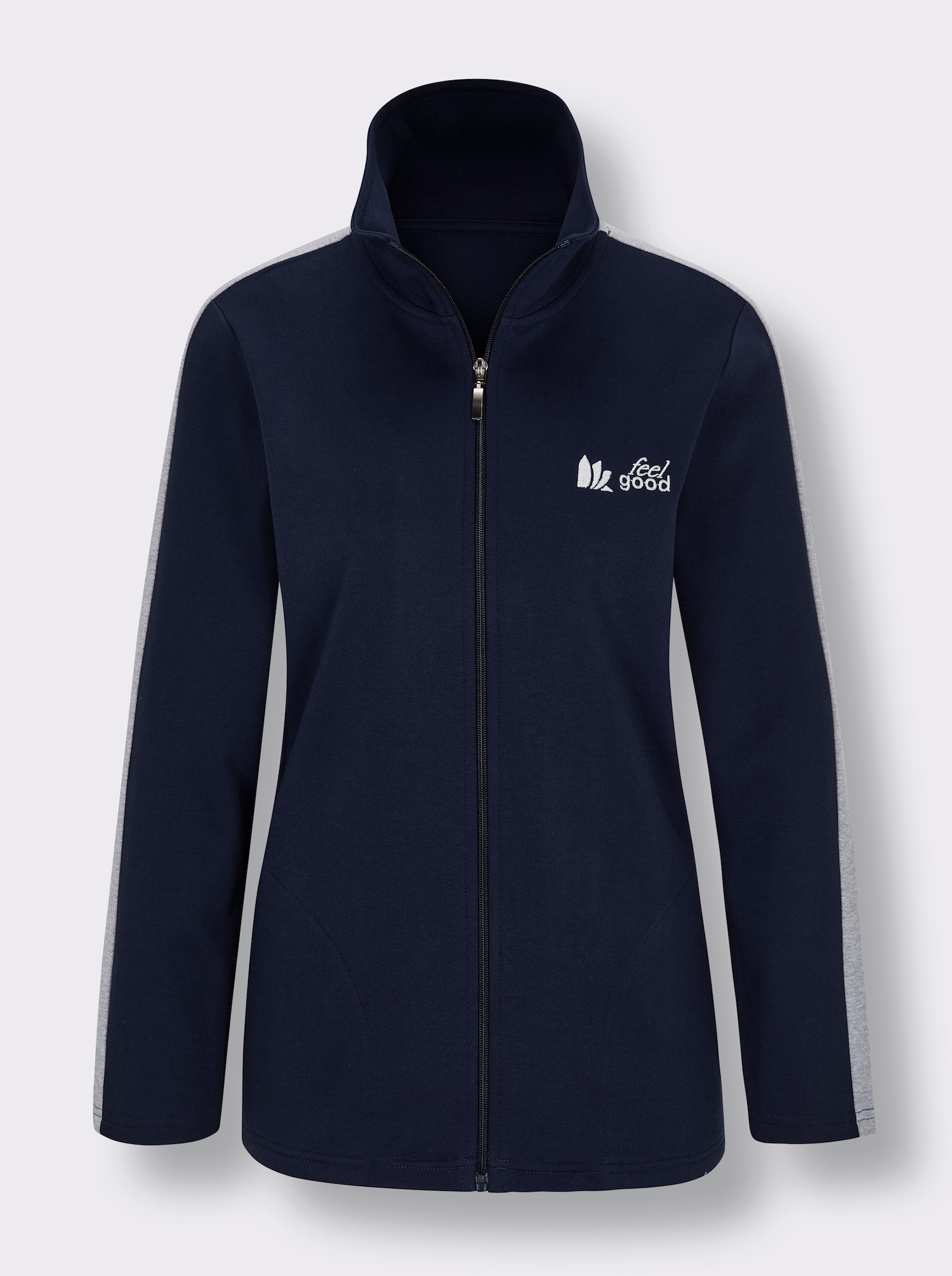 feel good Jacke - marine-steingrau