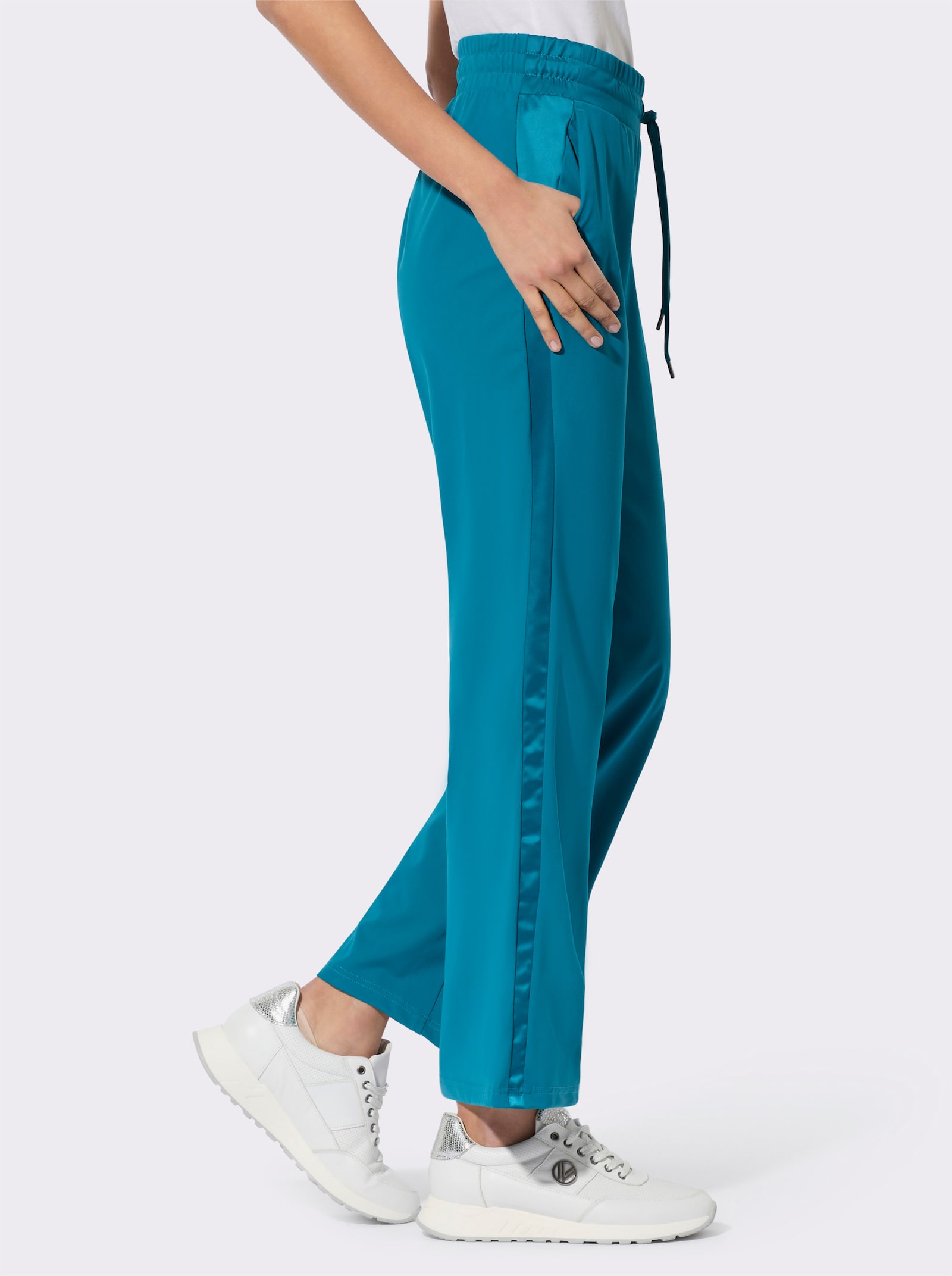 Jerseyhose mit Web-Einsatz seitlich - aquapetrol