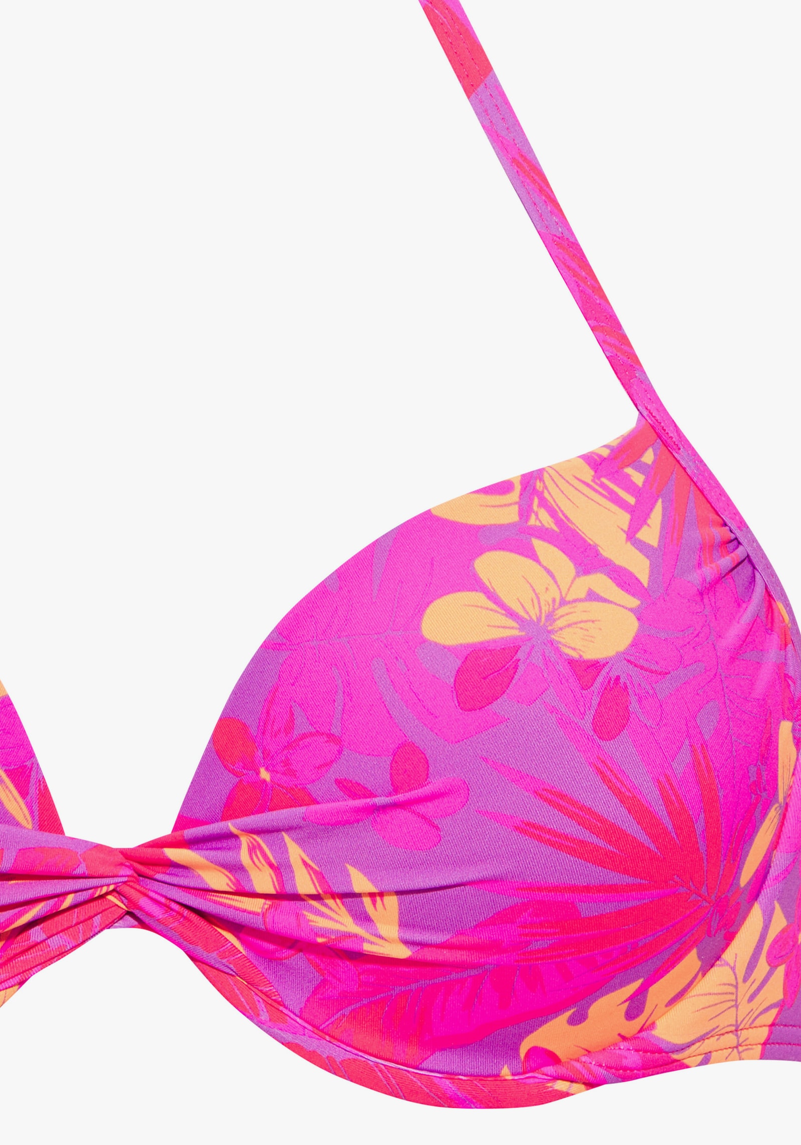 Venice Beach Push-Up-Bikini-Top - flieder-pink